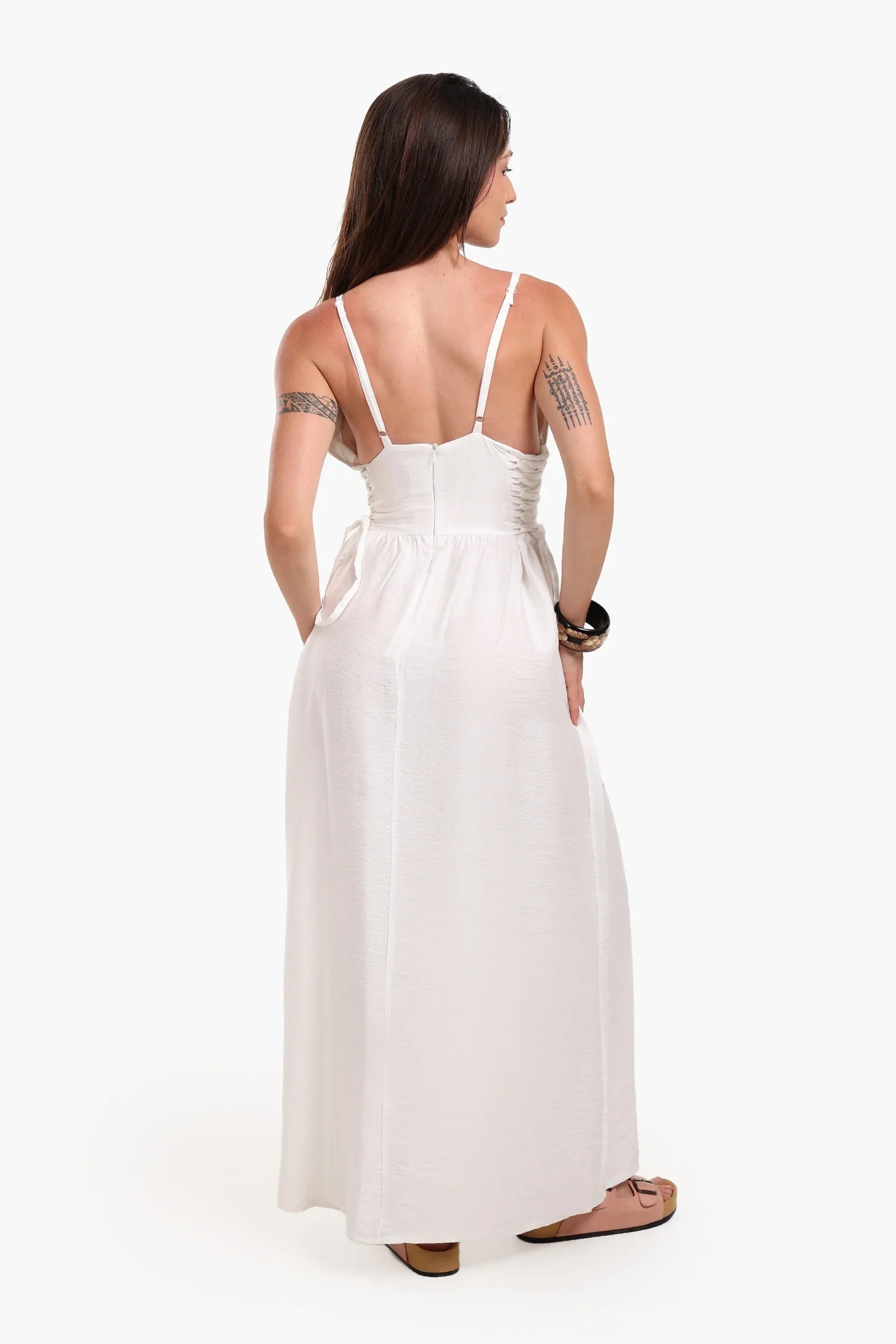 Ruched Sides Beach Dress