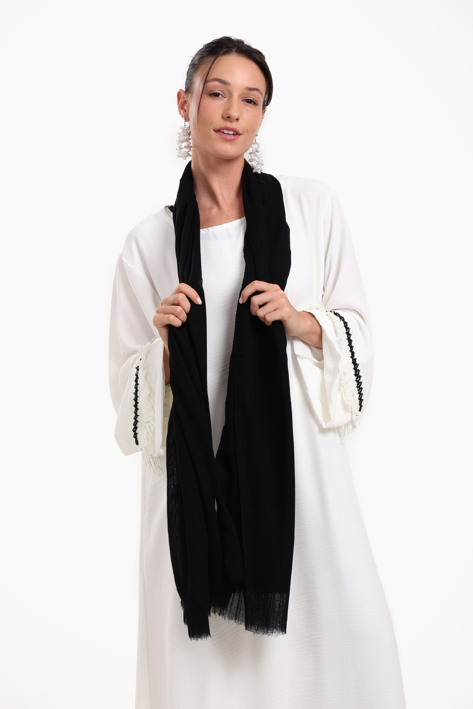 Striped Cotton Scarf