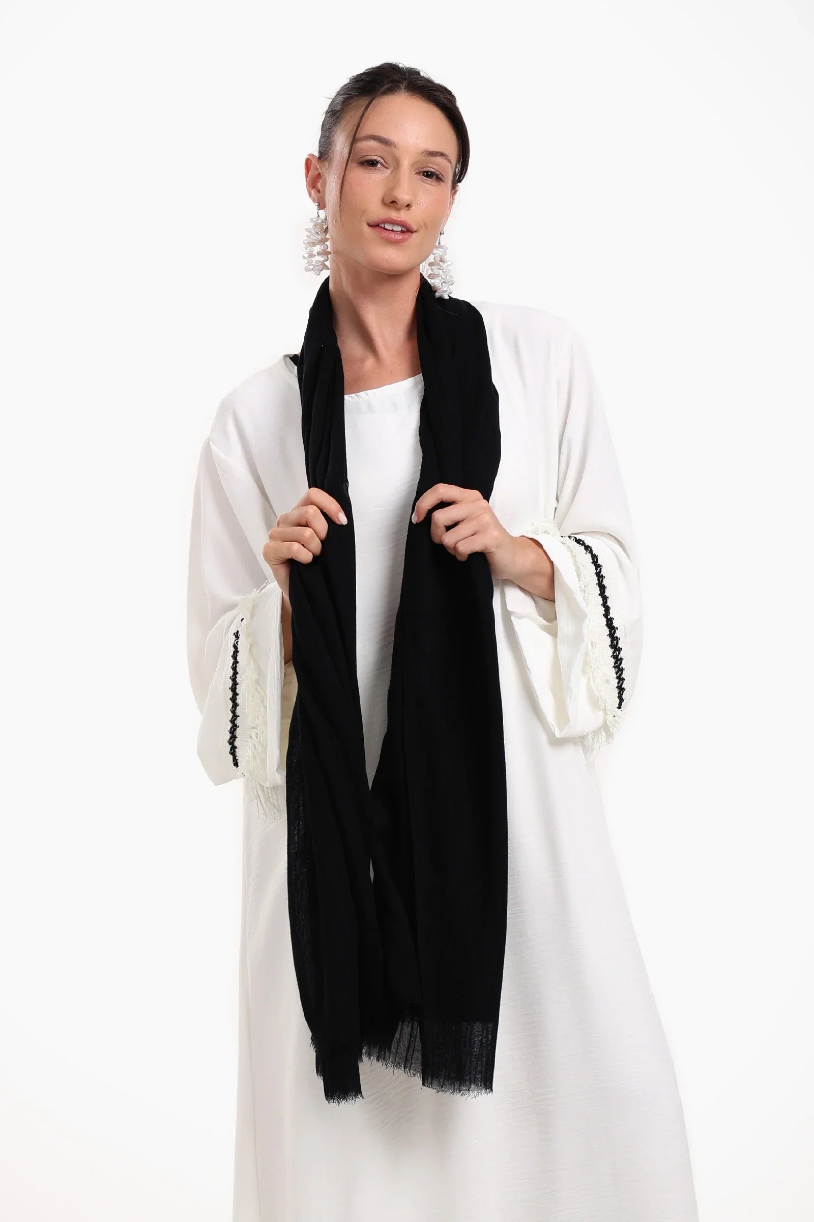 Striped Cotton Scarf