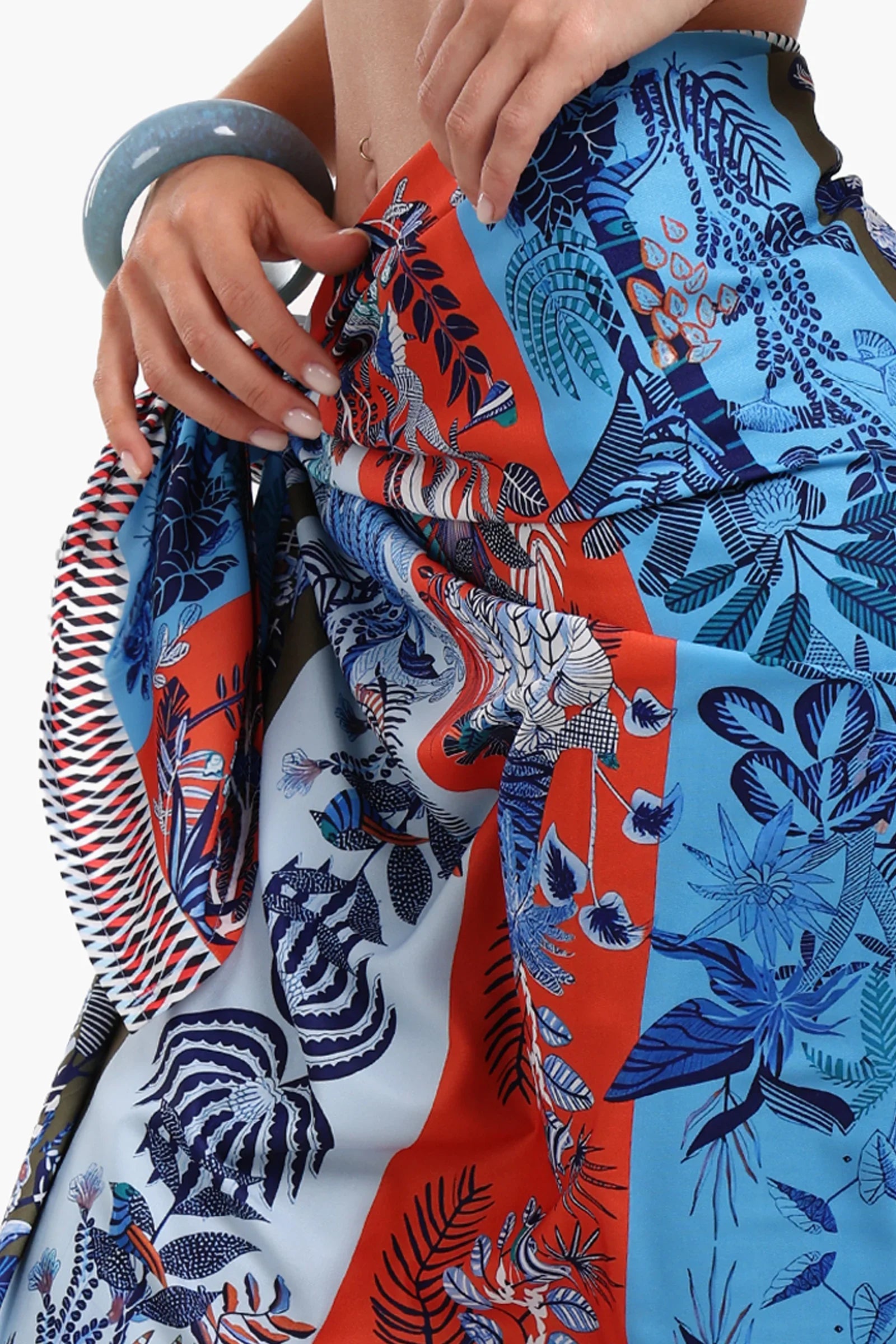 Tropical Print Beach Sarong Wrap