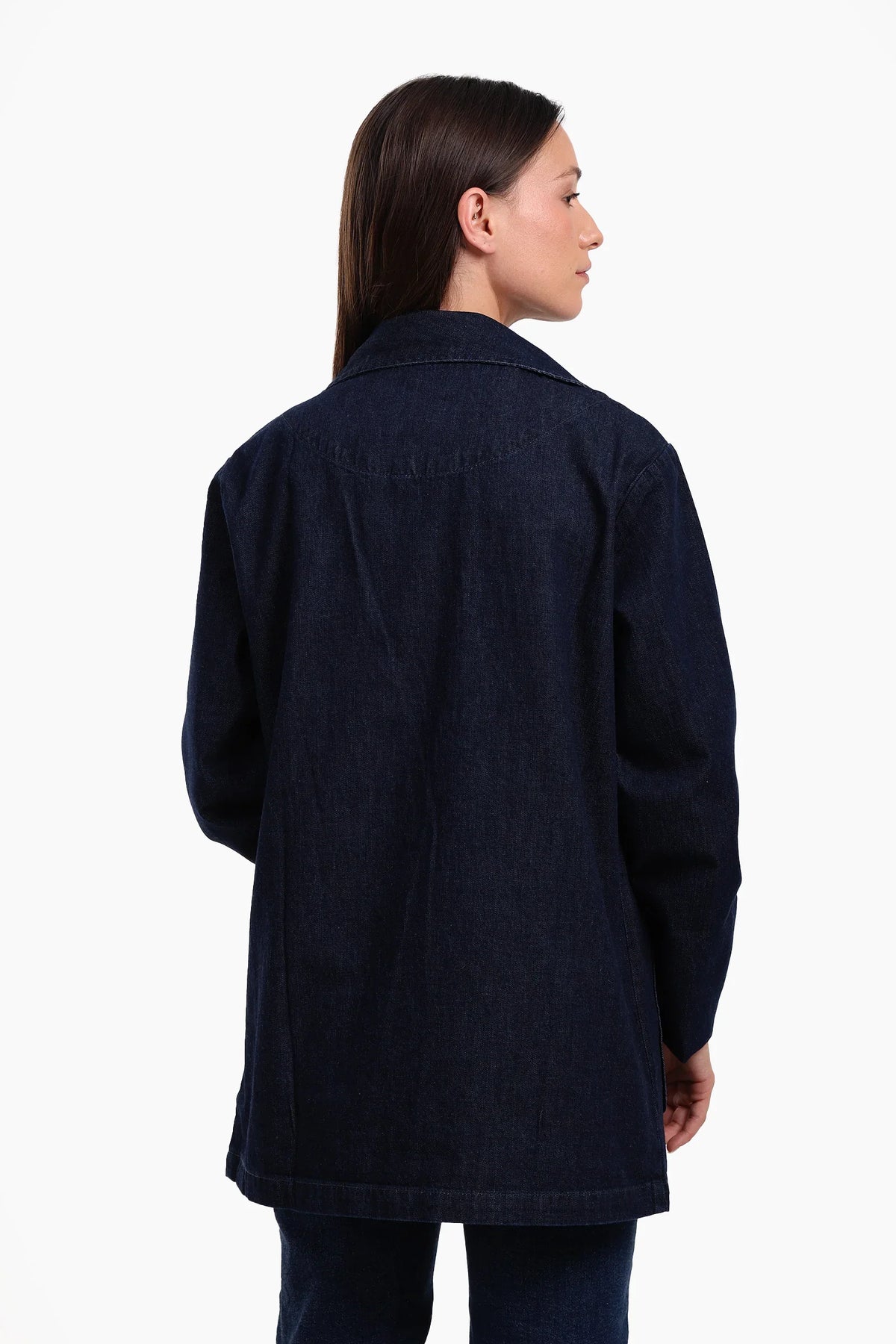 Oversized Denim Blazer