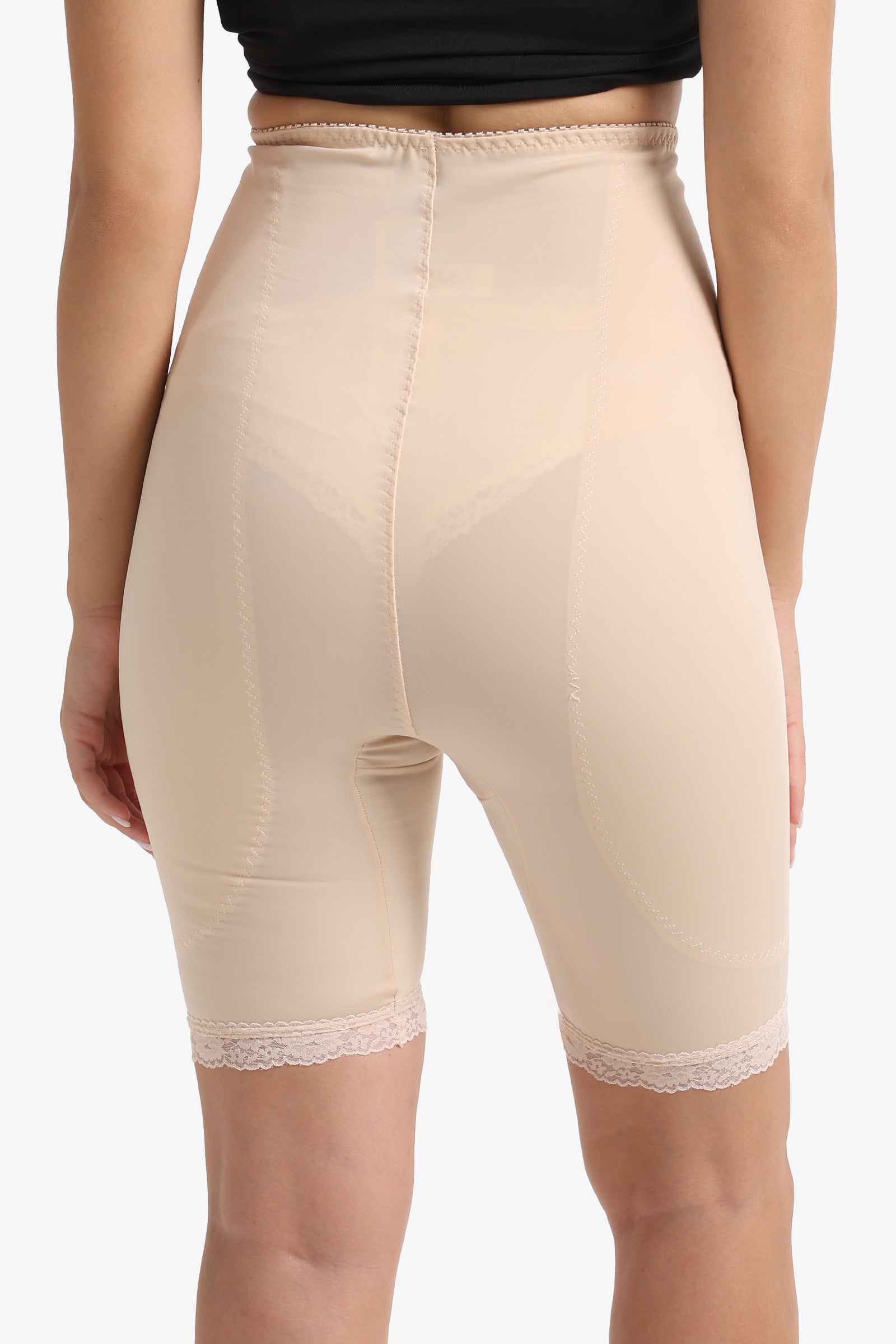 Lace Hem Shorts Corset