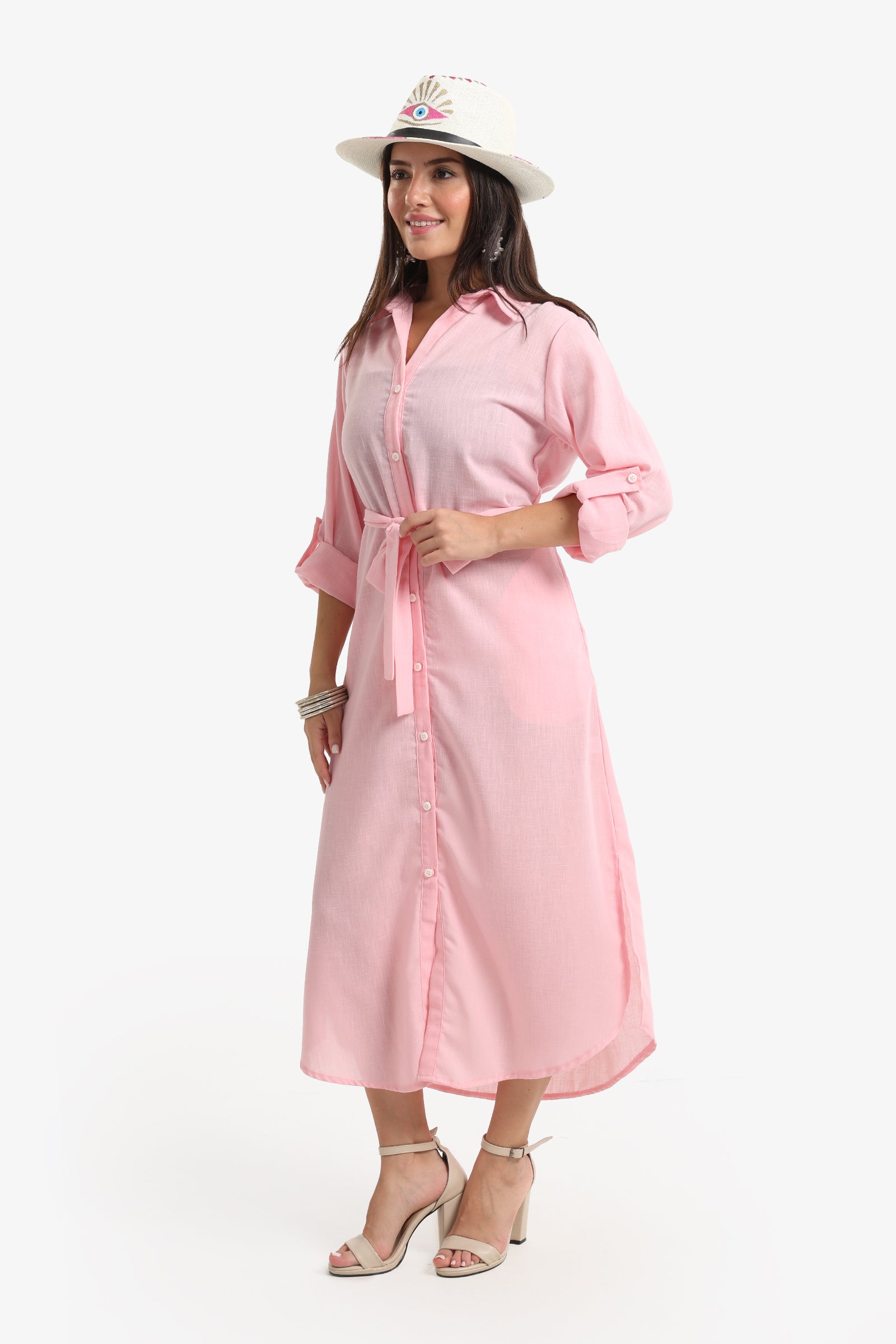 Beach Dress with Deatchable Belt