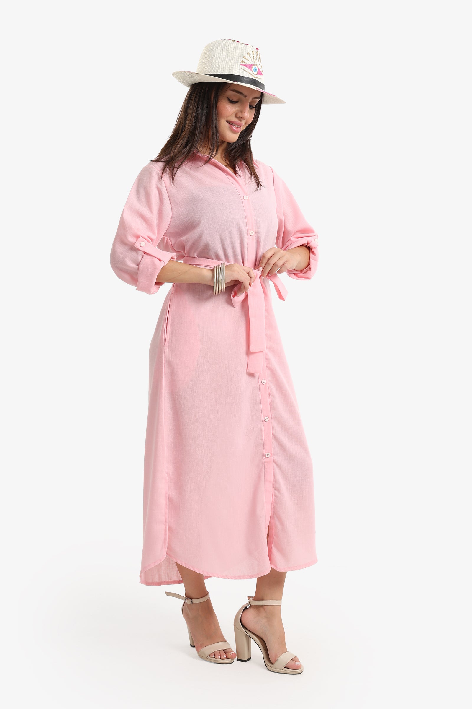 Beach Dress with Deatchable Belt