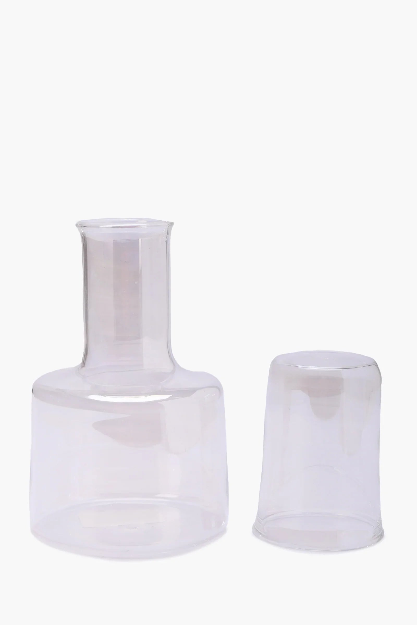 Glass Jug with Matching Cup