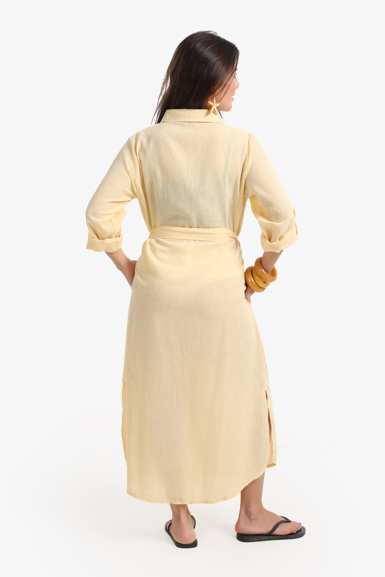 Beach Dress with Deatchable Belt