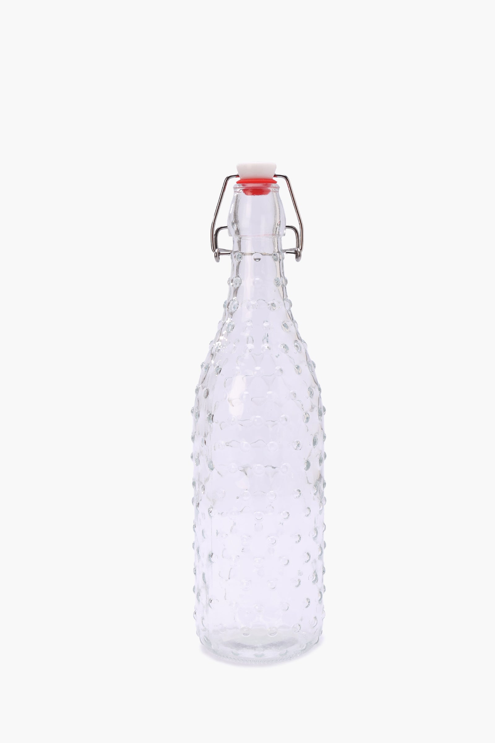 Bubble Texture Glass Bottle