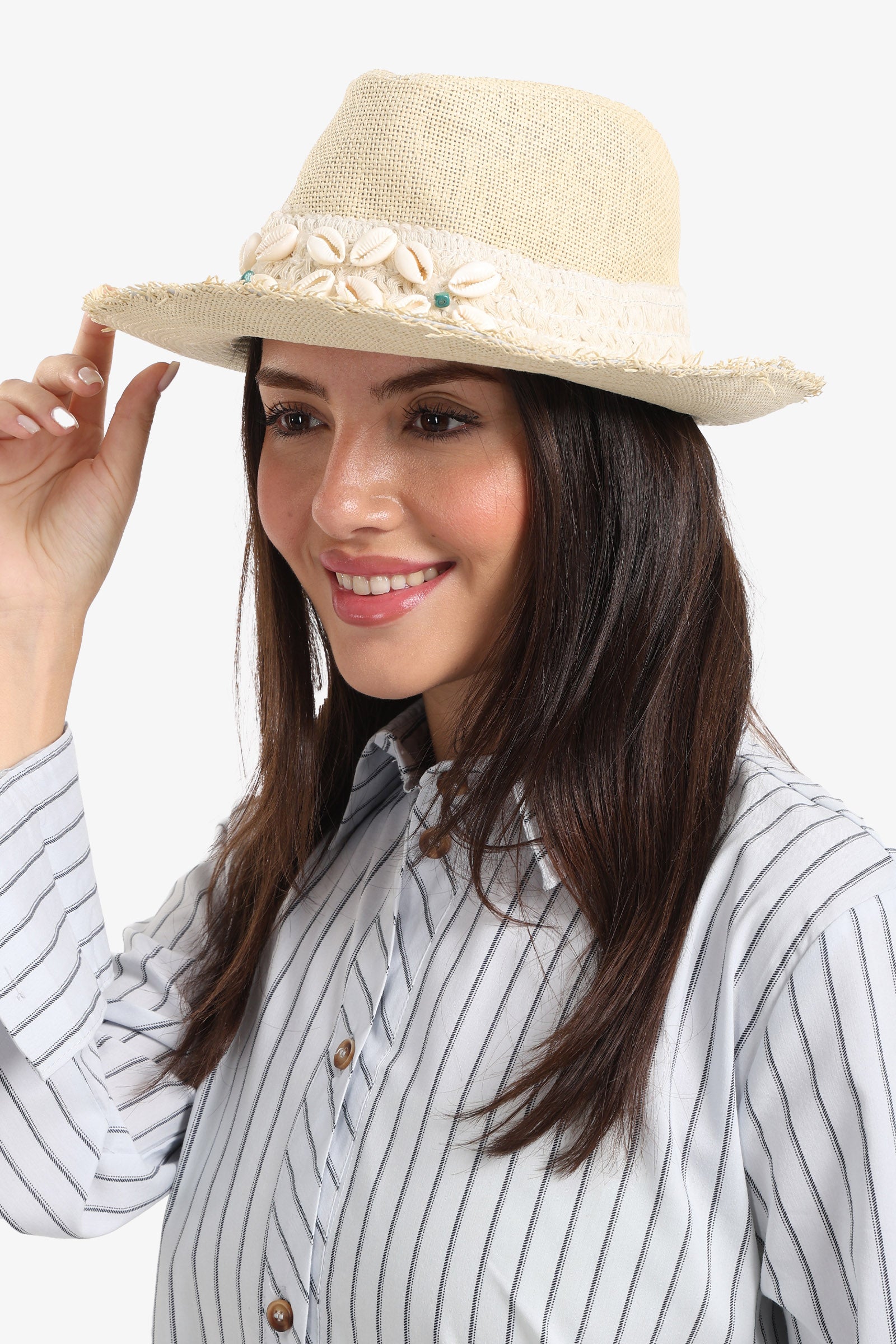 Sea Shell Straw Hat