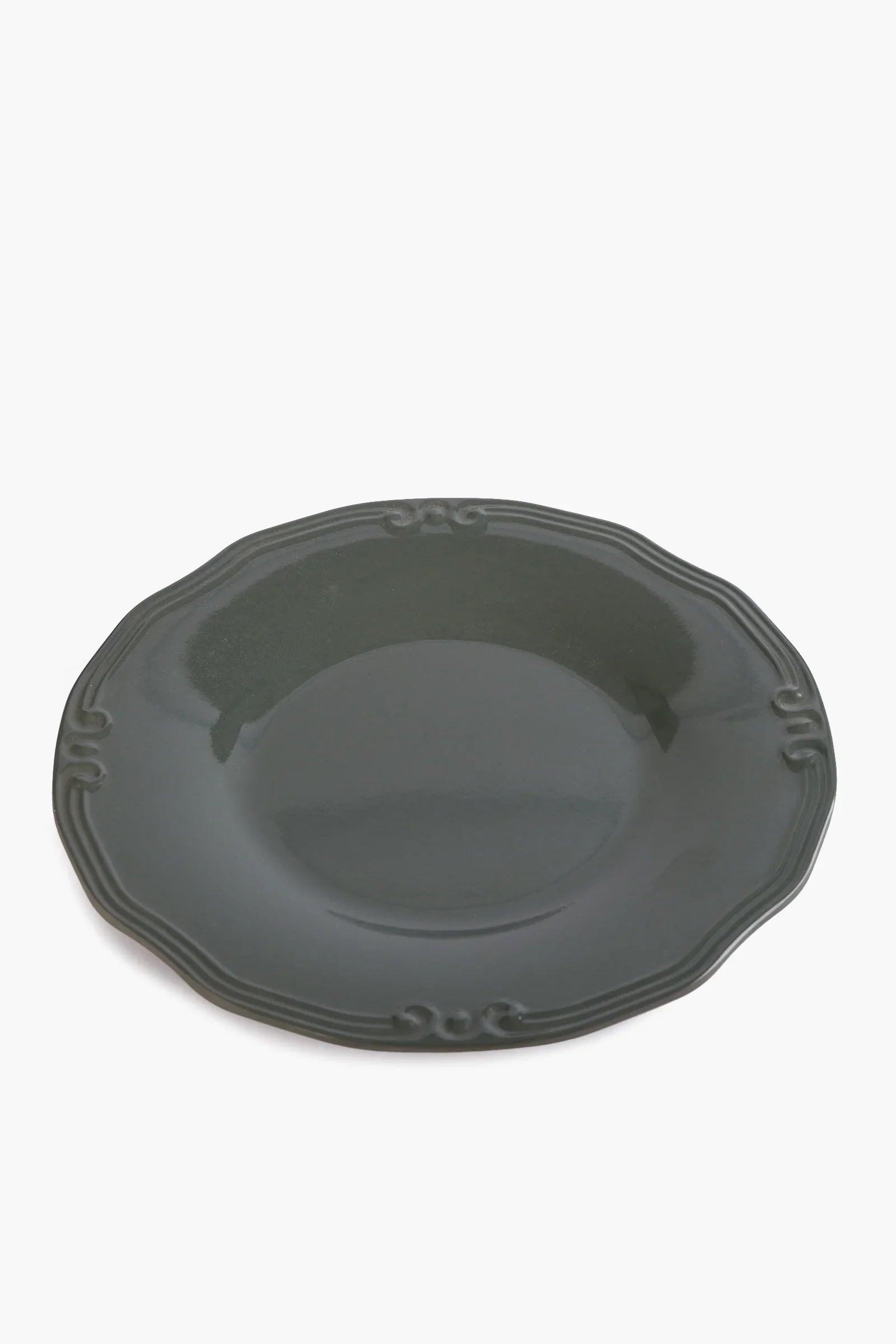 Round Plate with Decorative Edge - 33cm
