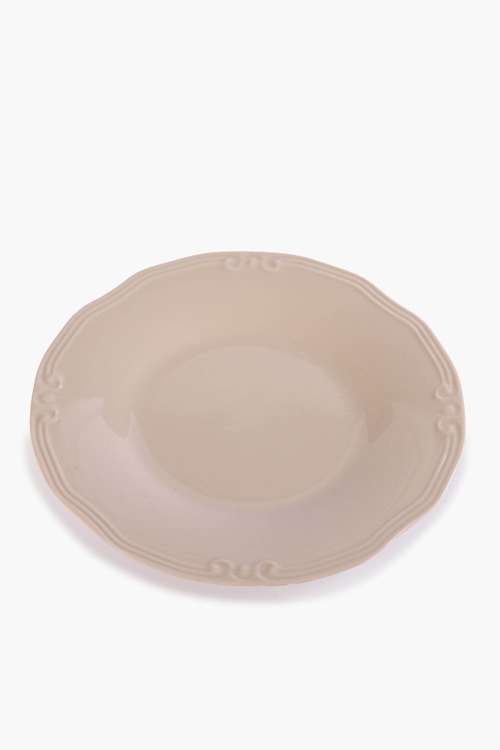 Dinner Plate with Decorative Edge - 21cm
