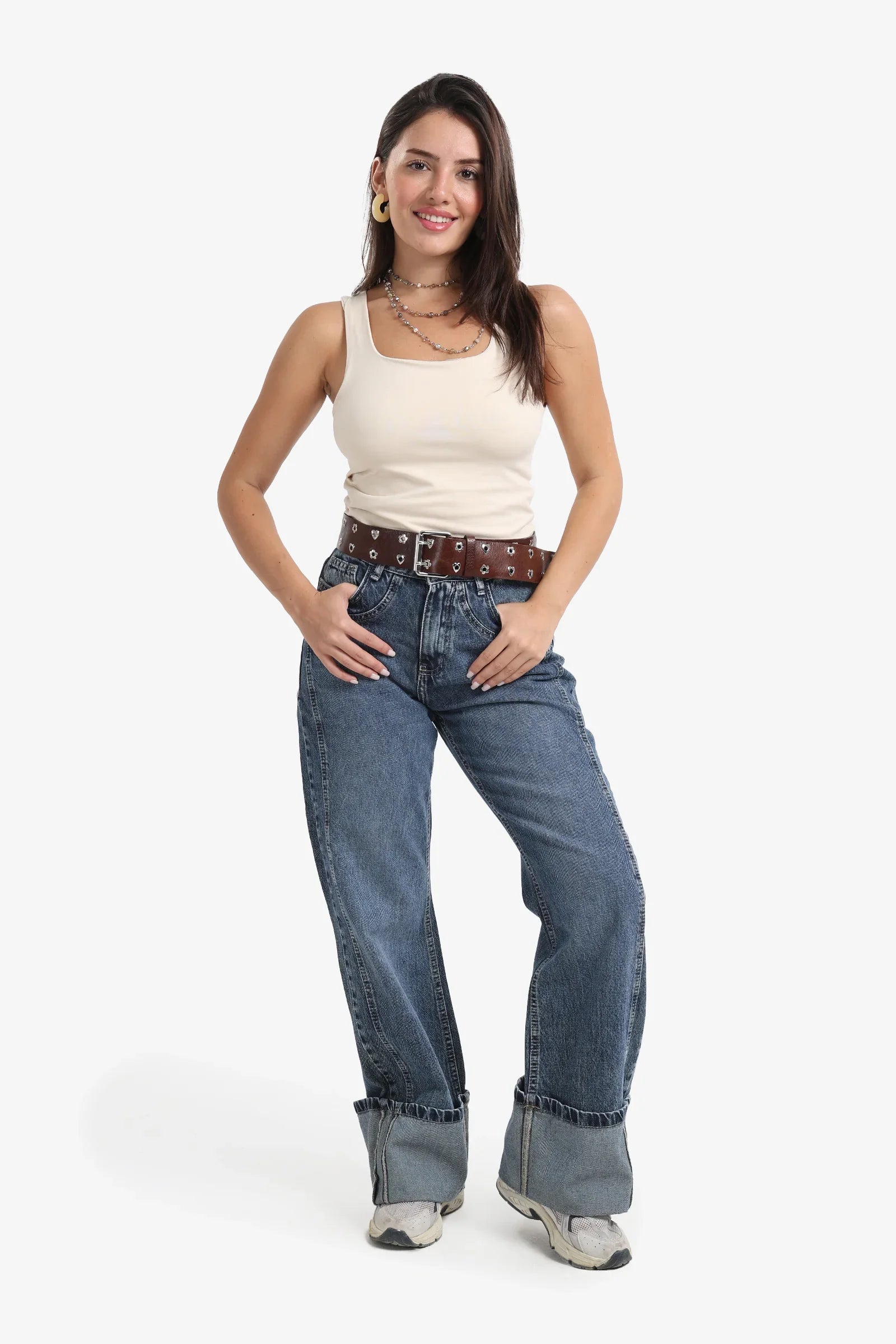 Sleek Solid Patterned Top