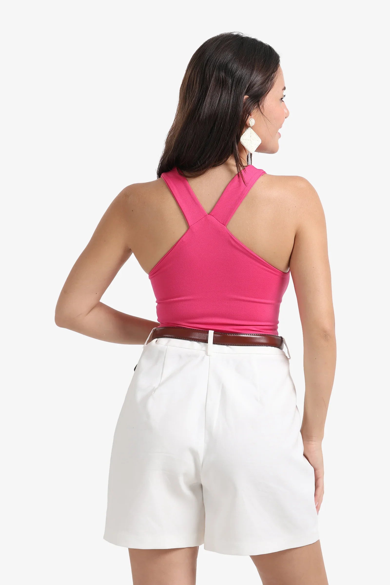 توب ضيق برقبة دائرية