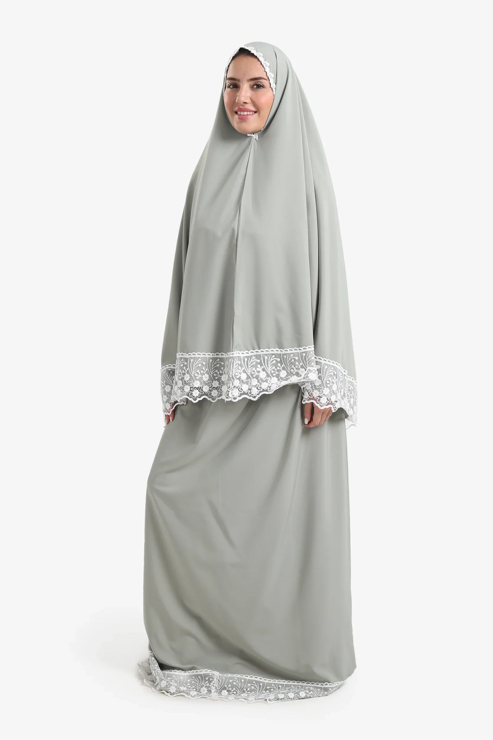Prayer Set with Lace Trim