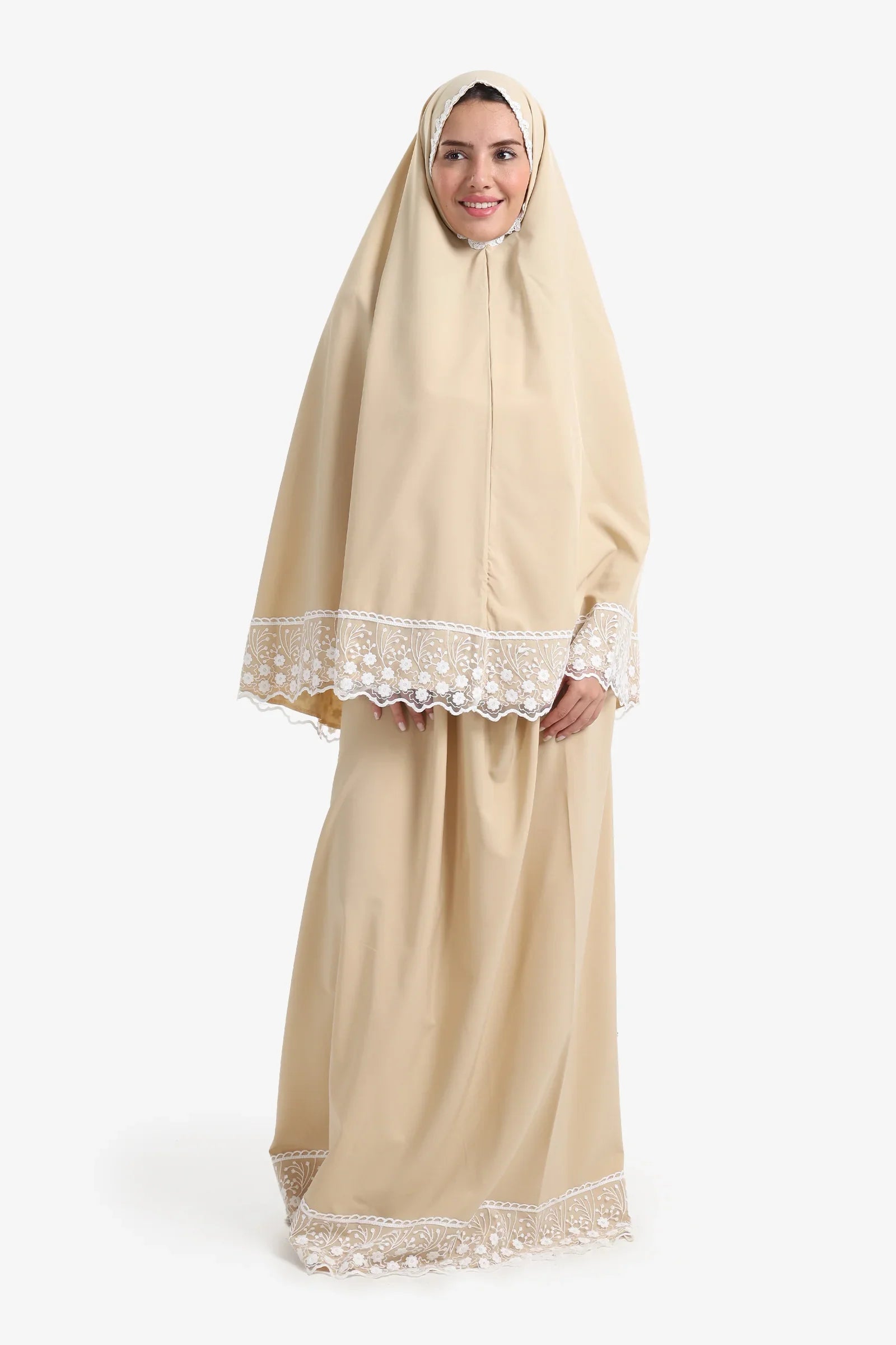 Prayer Set with Lace Trim
