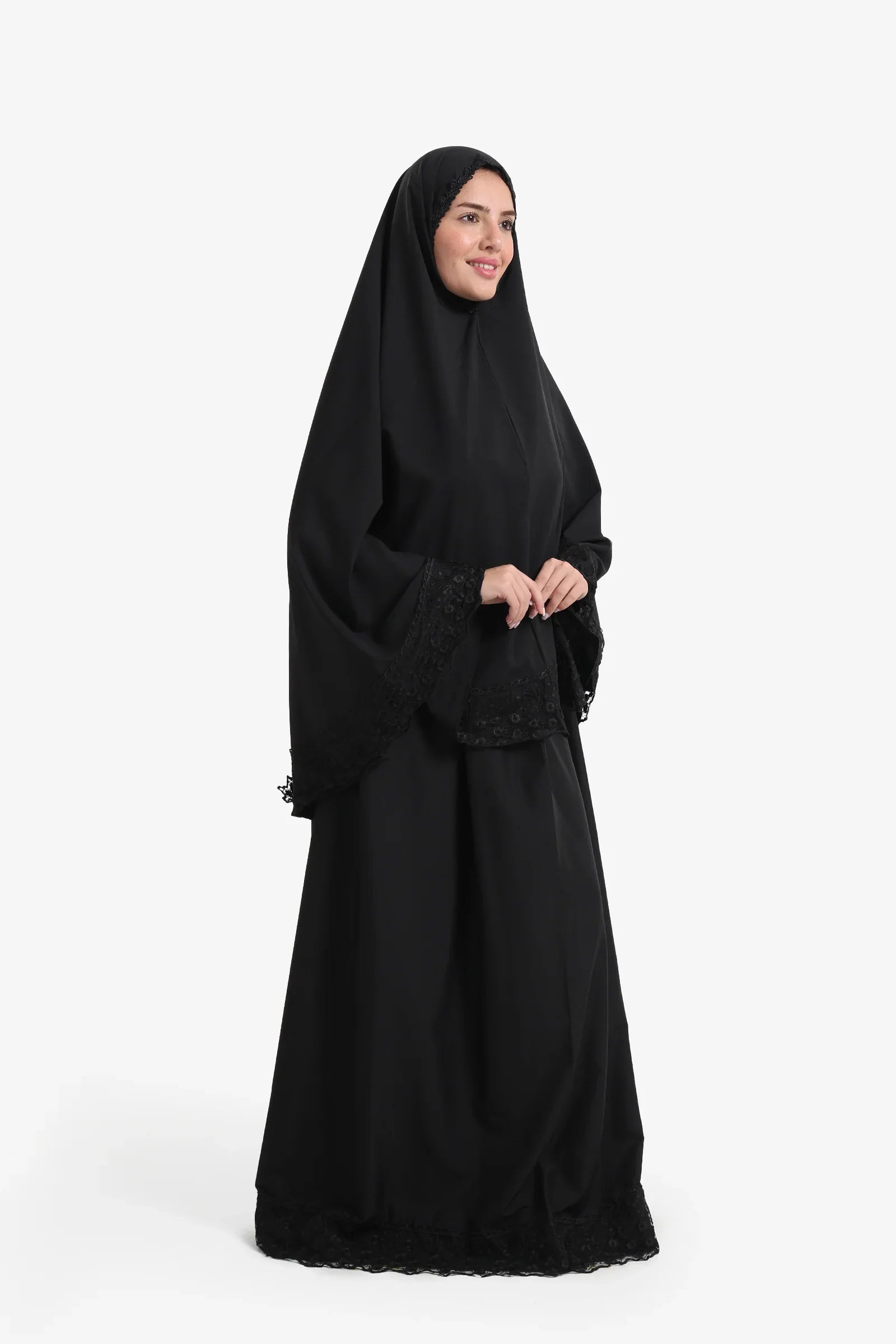 Prayer Set with Lace Trim