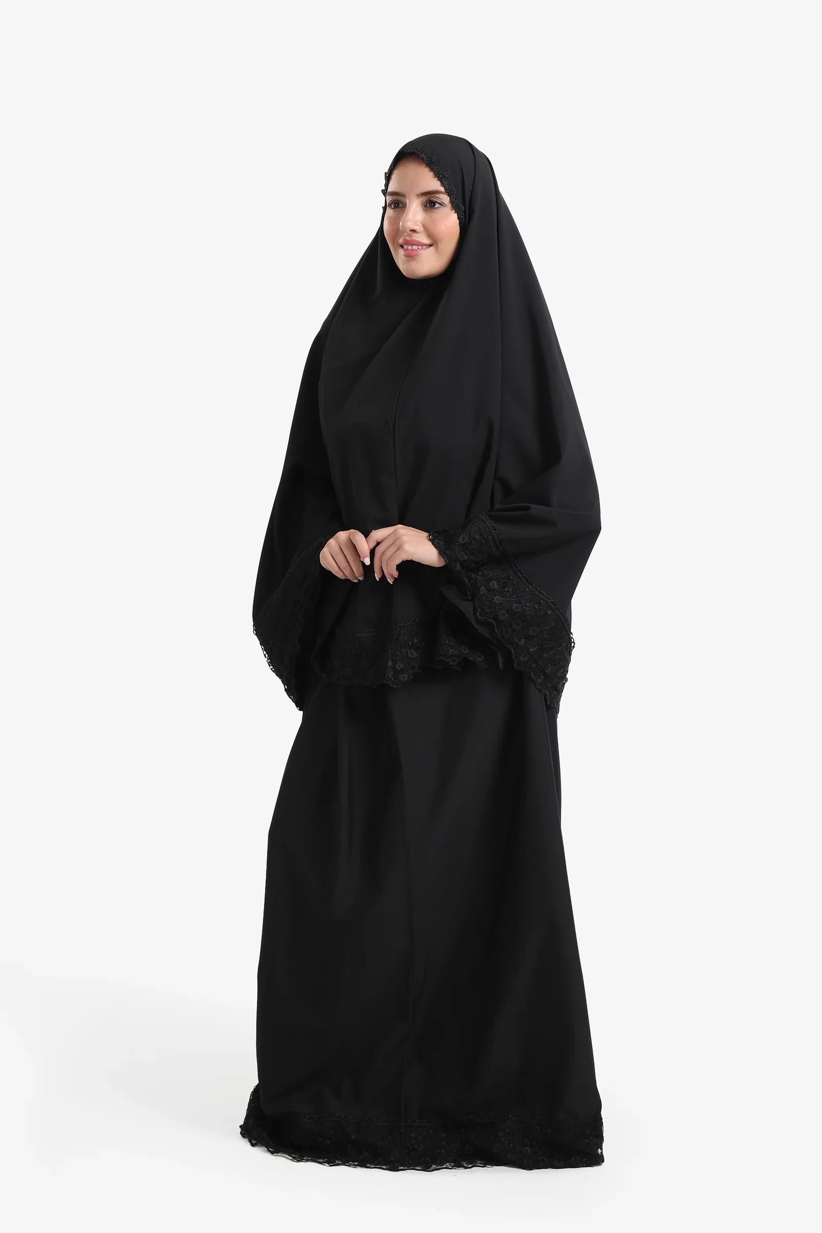 Prayer Set with Lace Trim