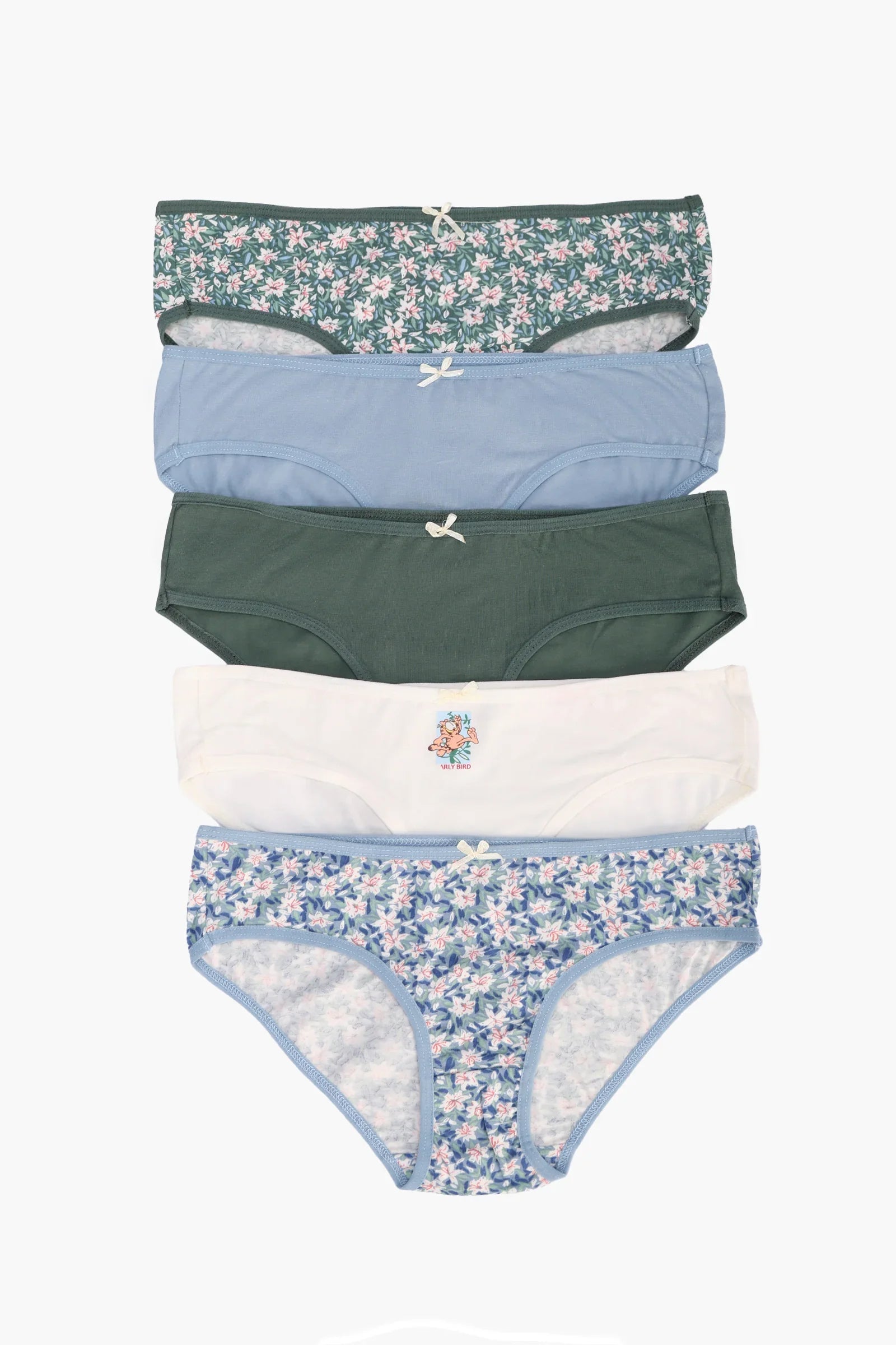 Pack of 5 Colored Bikini Panties