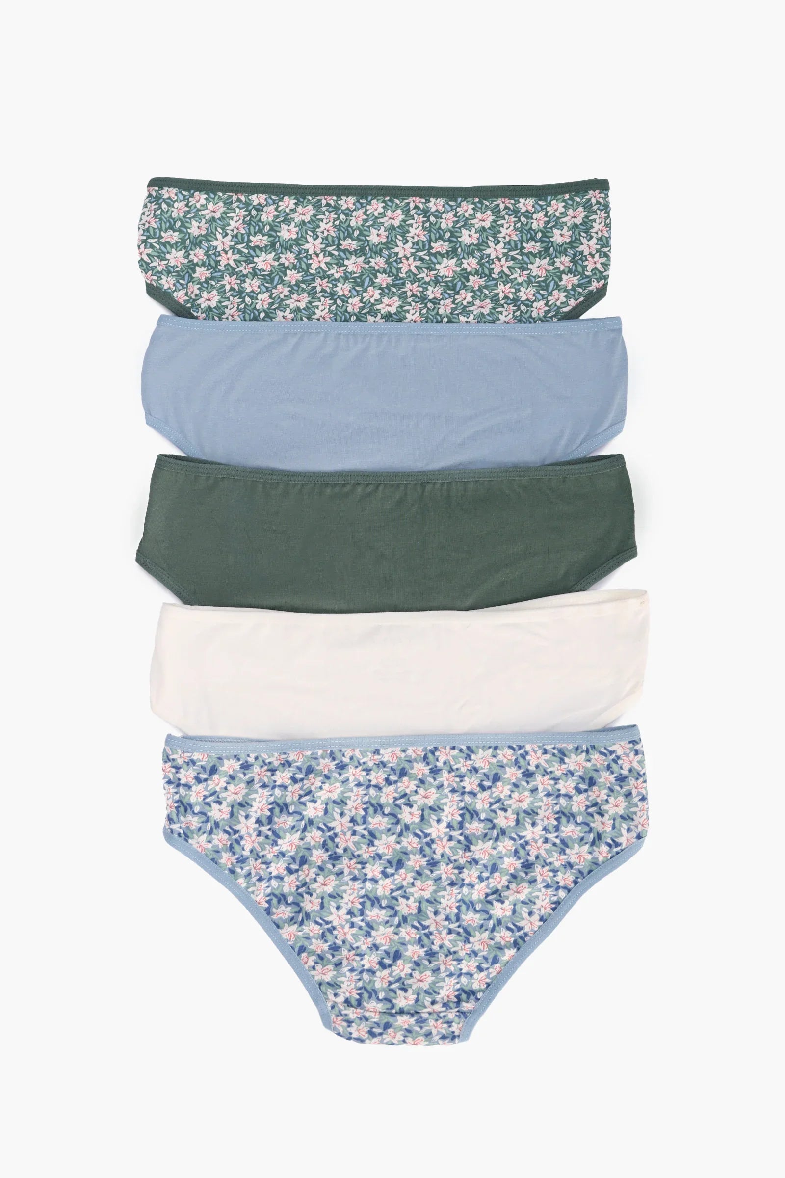 Pack of 5 Colored Bikini Panties
