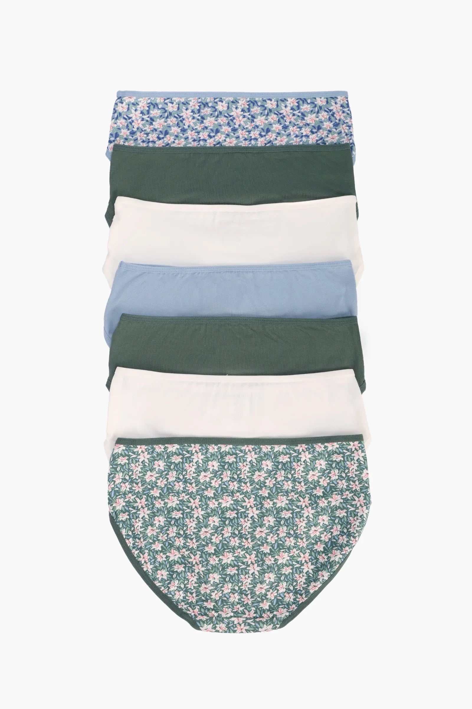 Pack of 7 Girly Brief Panties