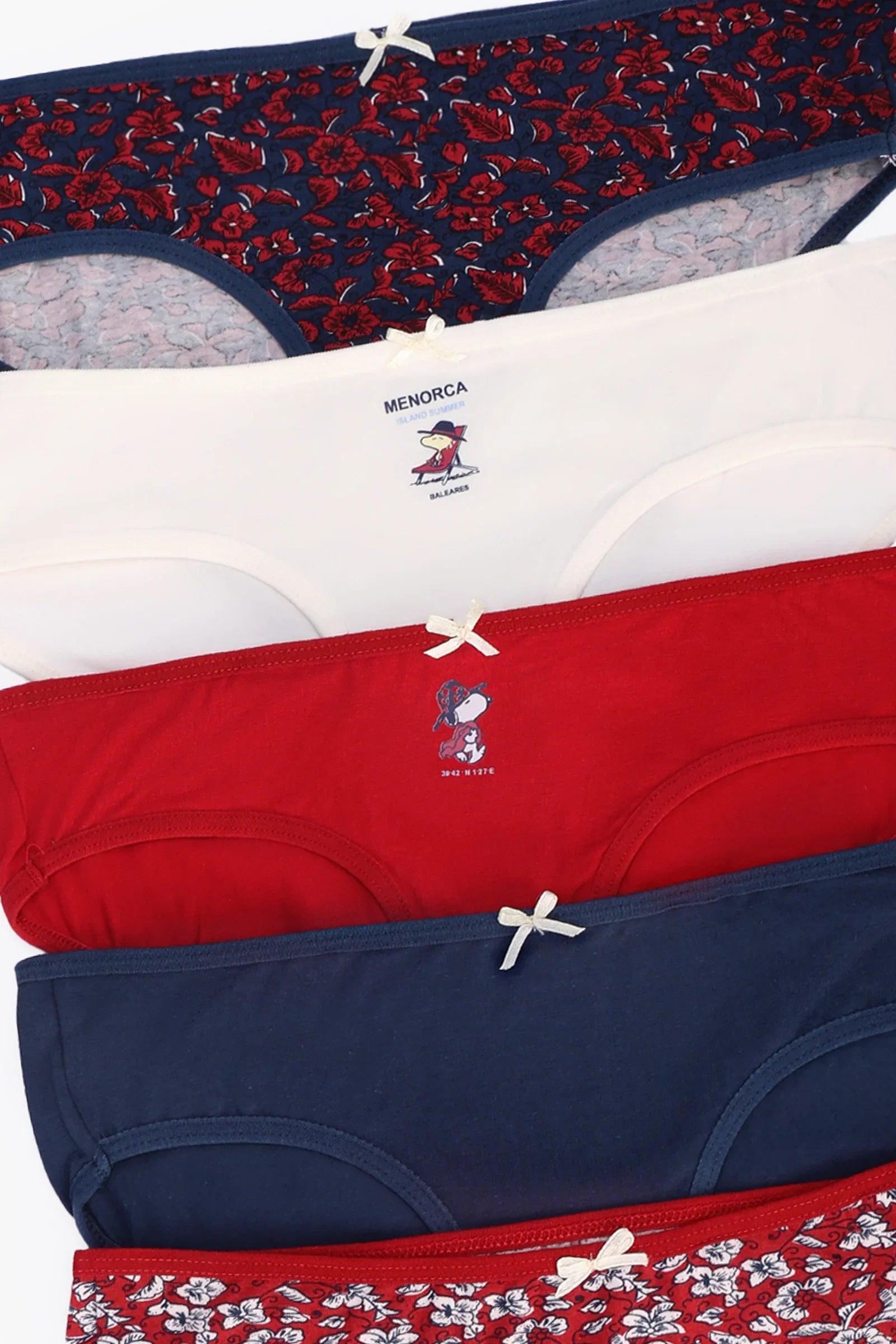 Pack of 5 Colored Bikini Panties