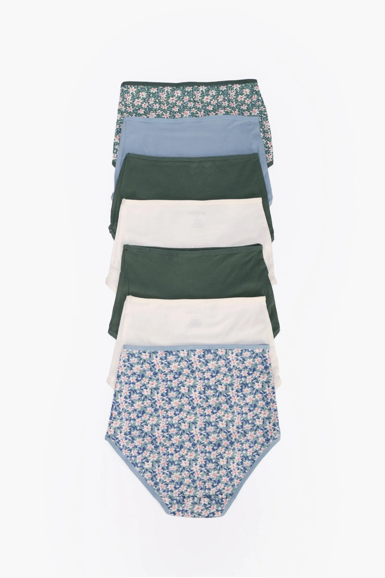 Pack of 7 Colored Full Brief Panties