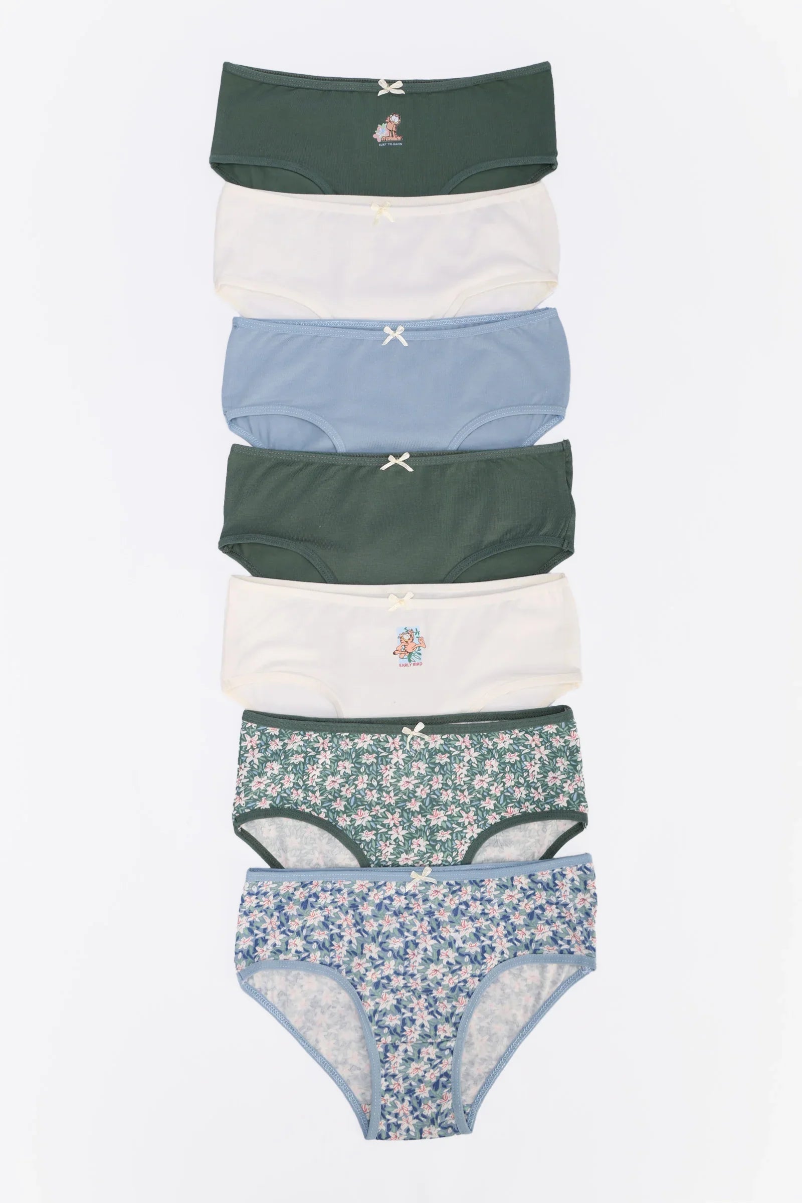Pack of 7 Colored Brief Panties