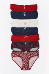 Pack of 7 Colored Bikini Panties