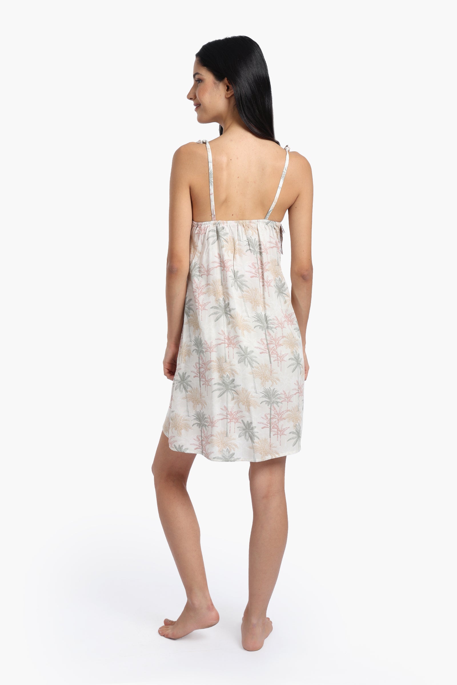 Palm Printed Nightgown
