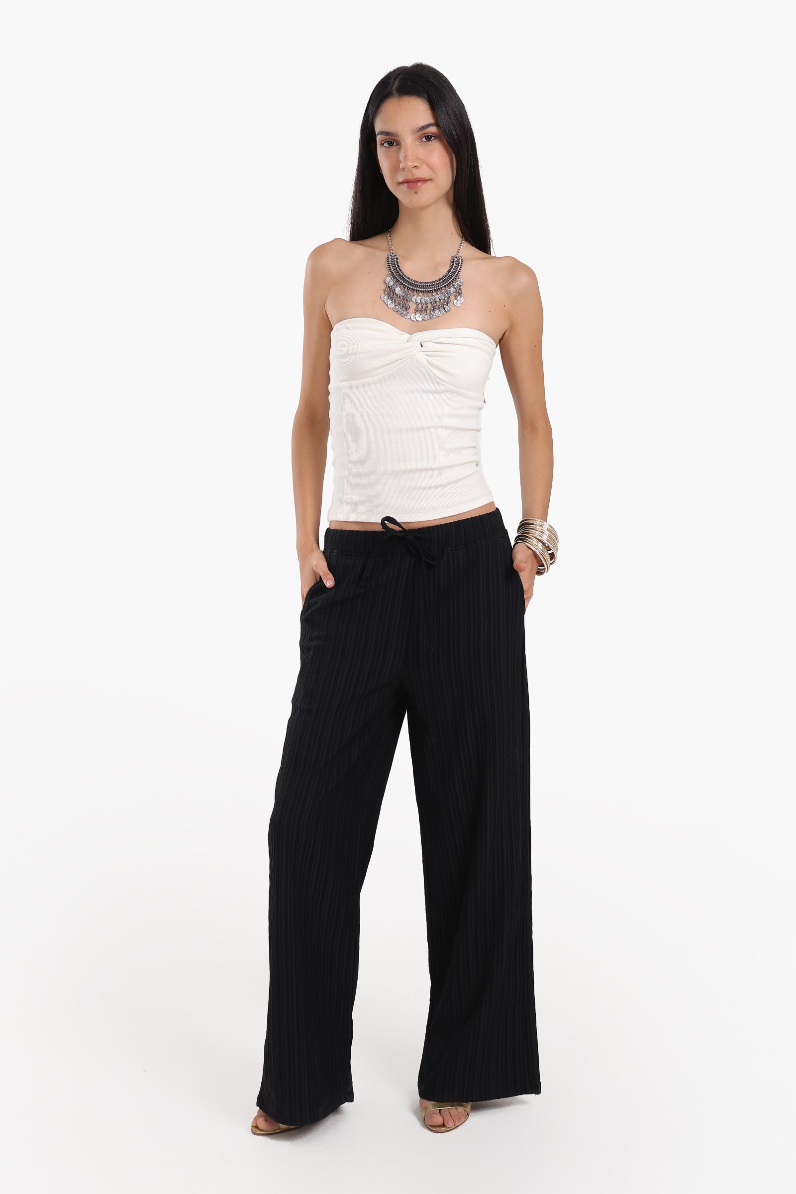 Gathered Front Detail Top
