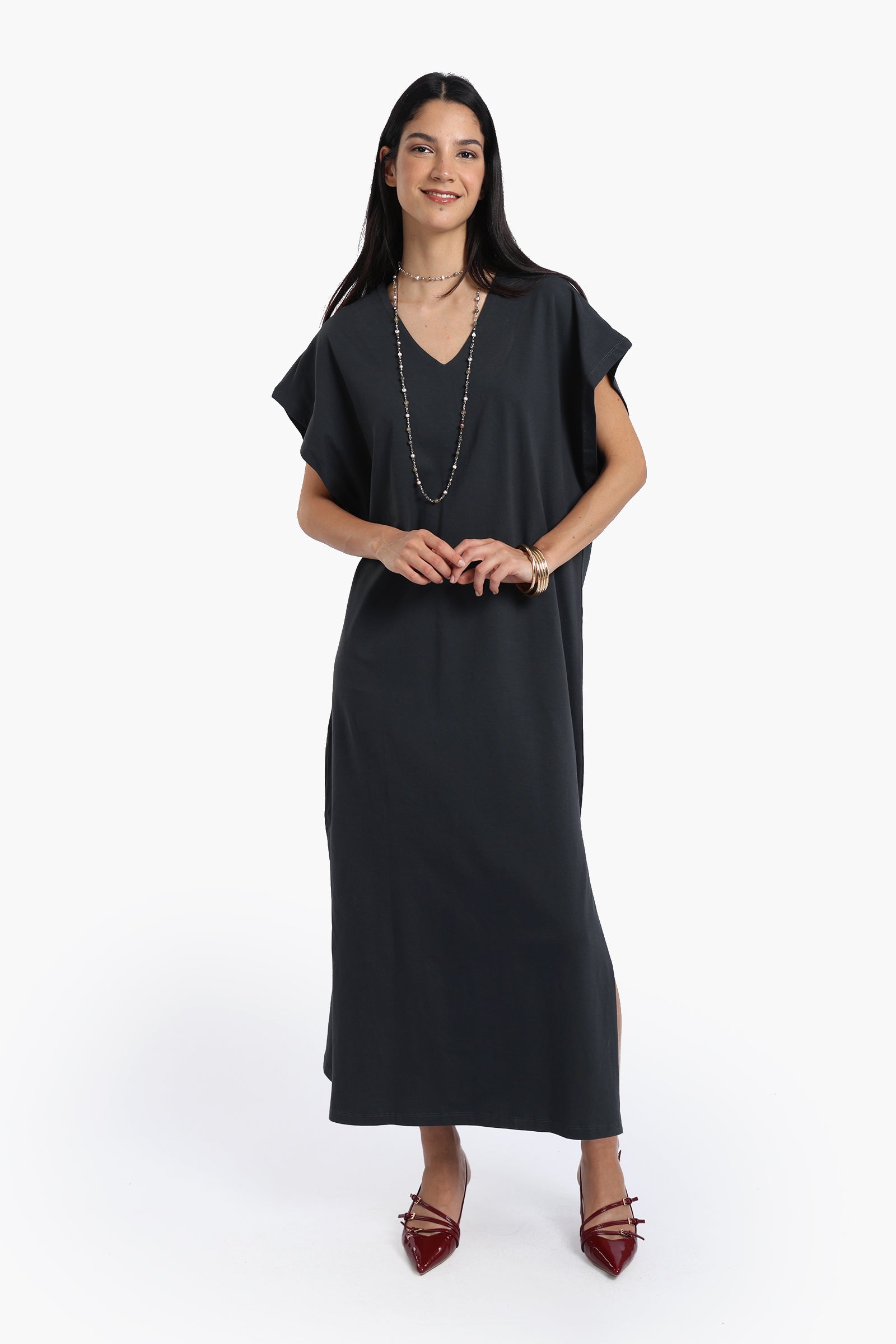 Lounge Dress with Side Slits
