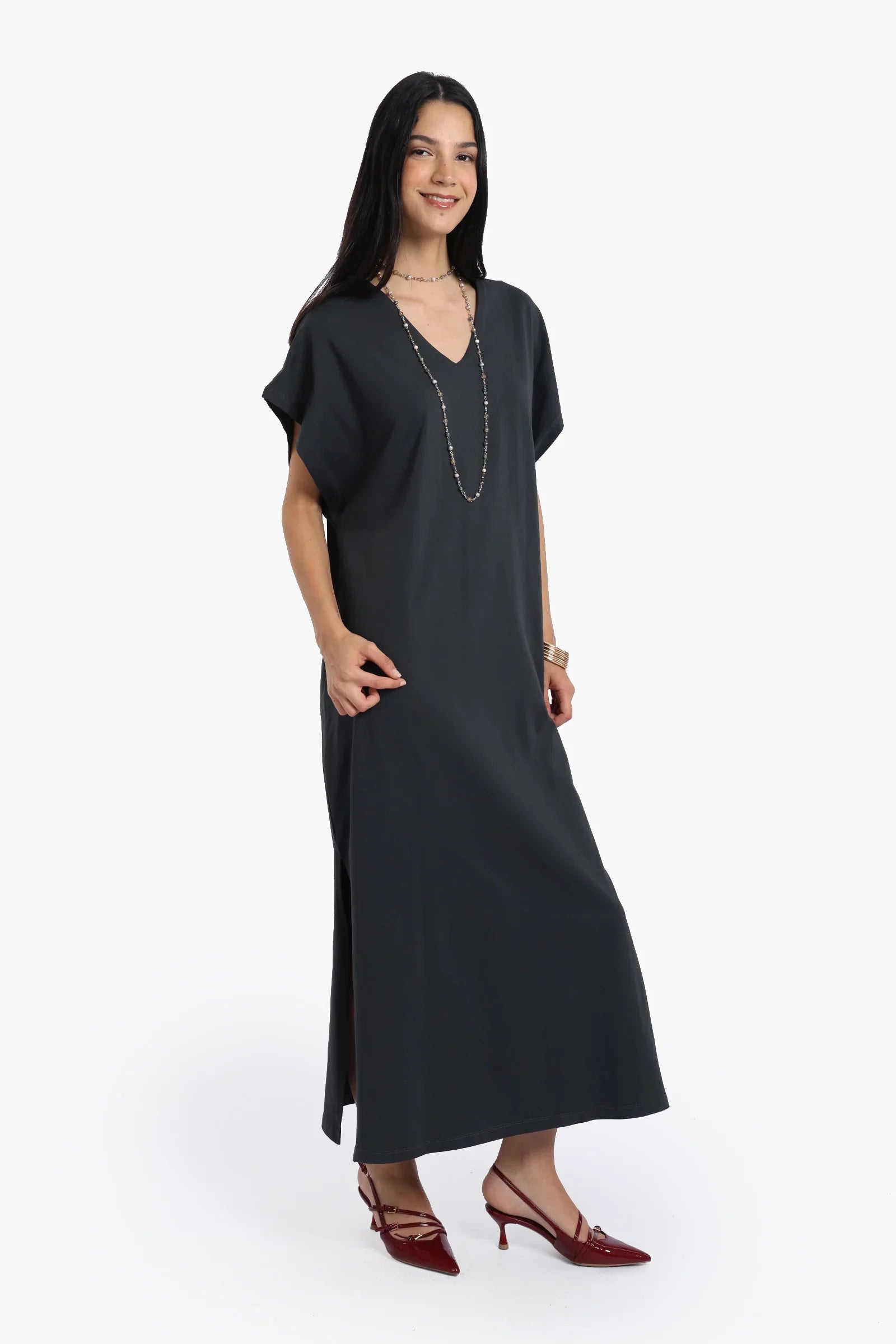 Lounge Dress with Side Slits