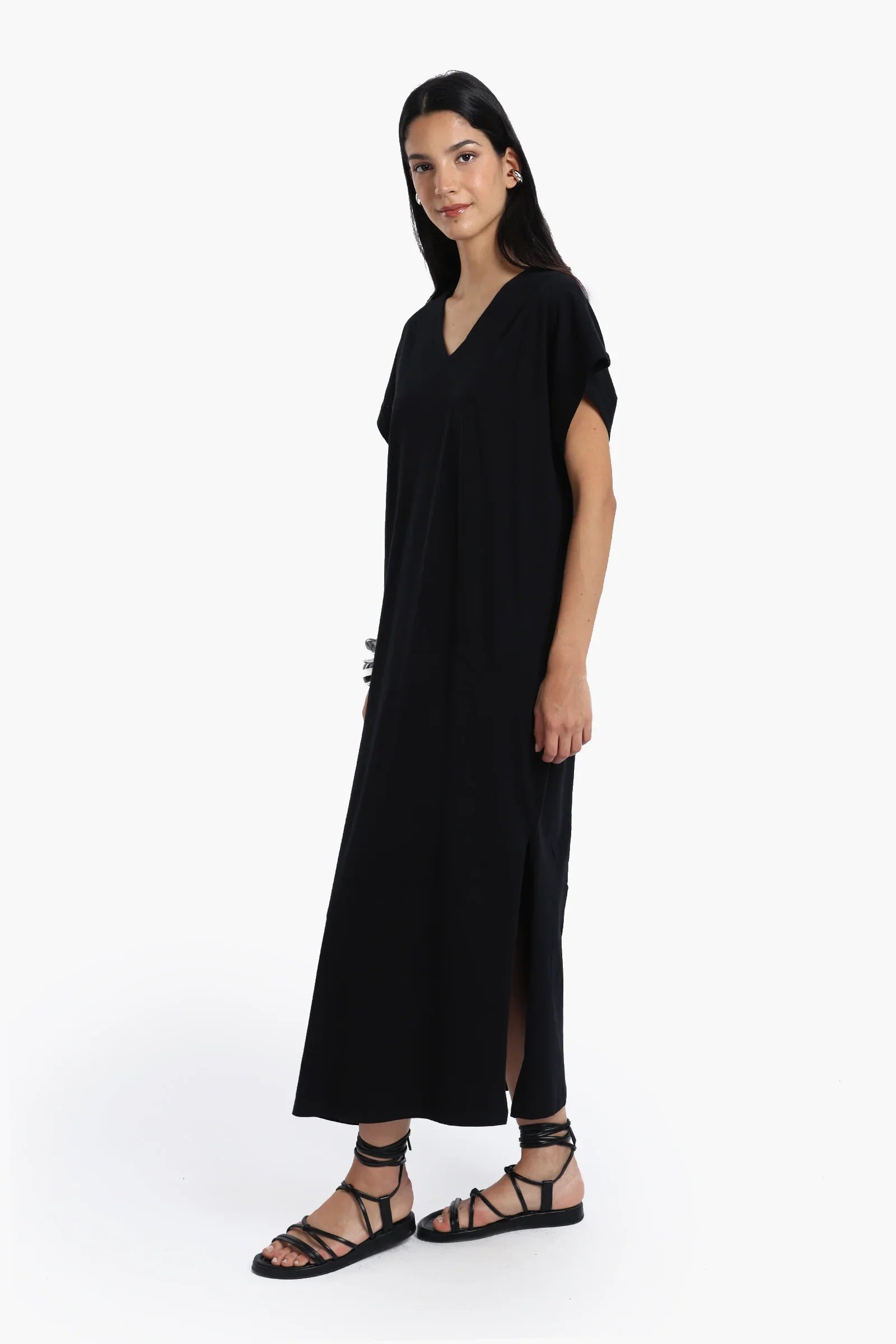 Lounge Dress with Side Slits