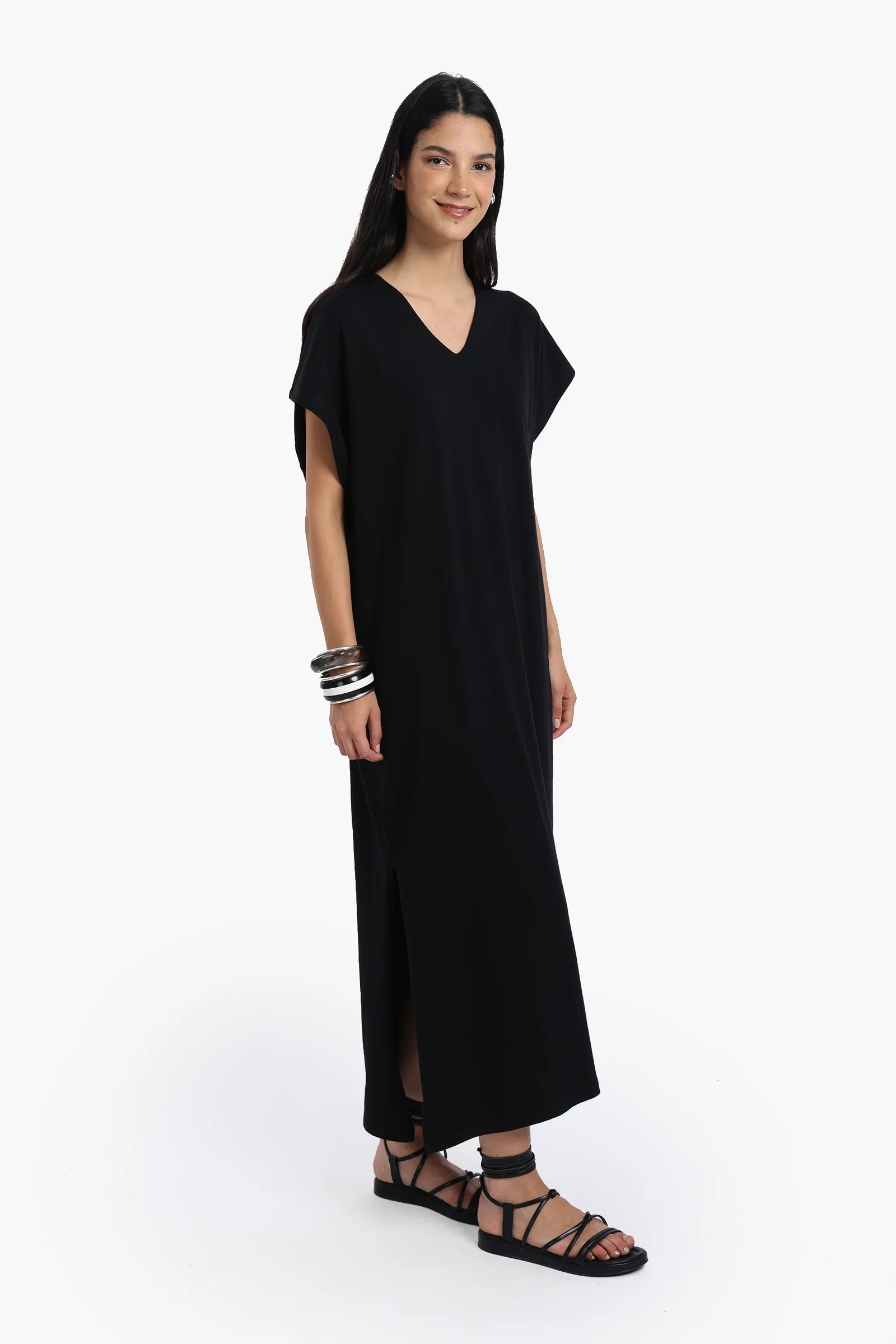 Lounge Dress with Side Slits