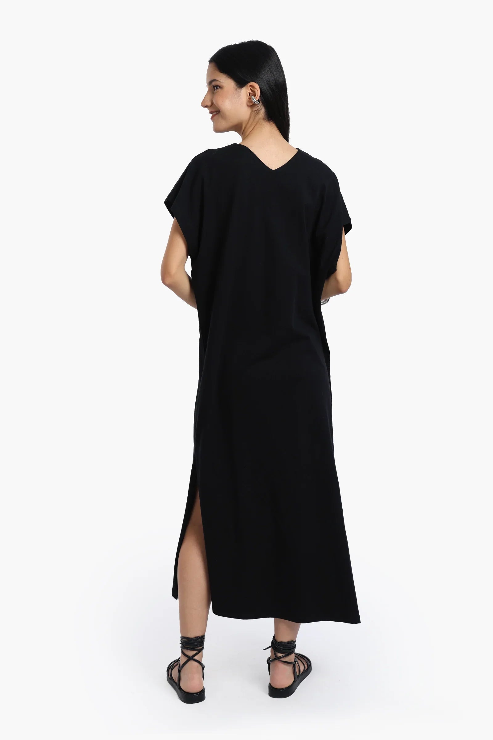 Lounge Dress with Side Slits