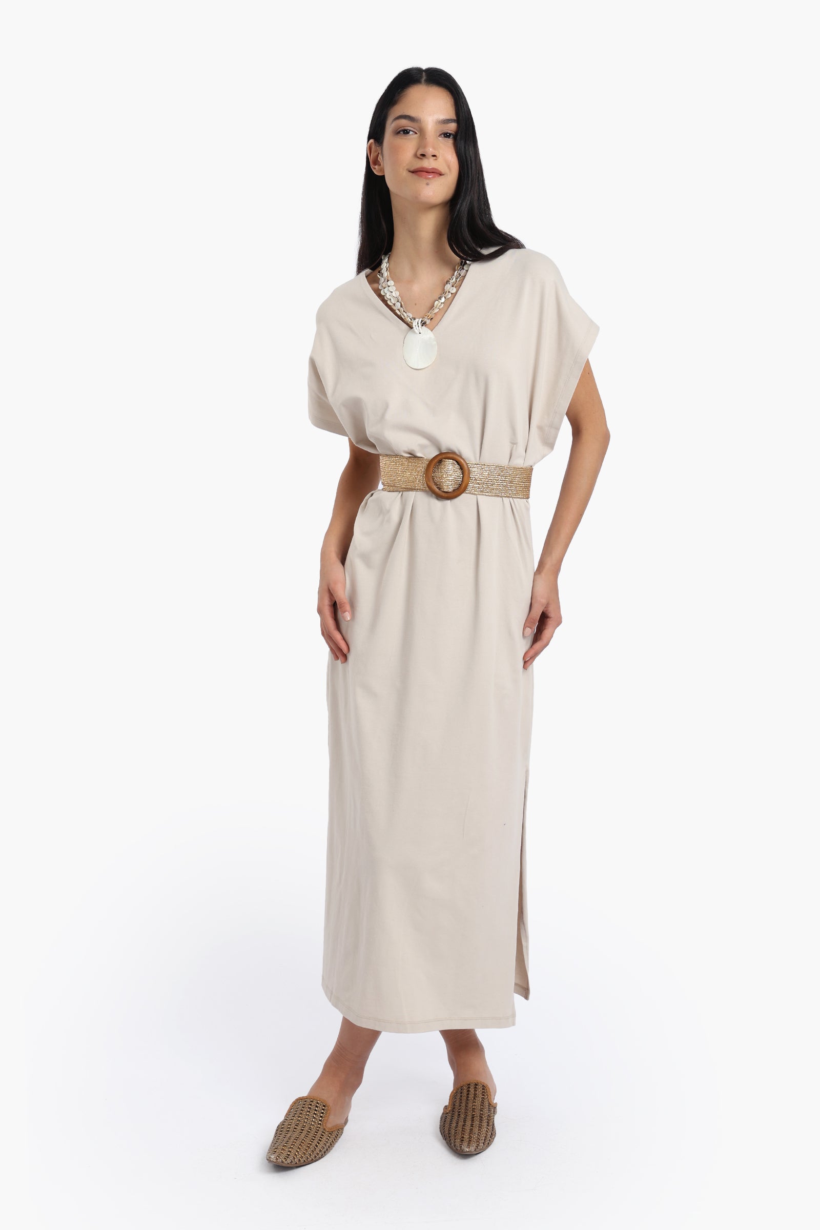 Lounge Dress with Side Slits