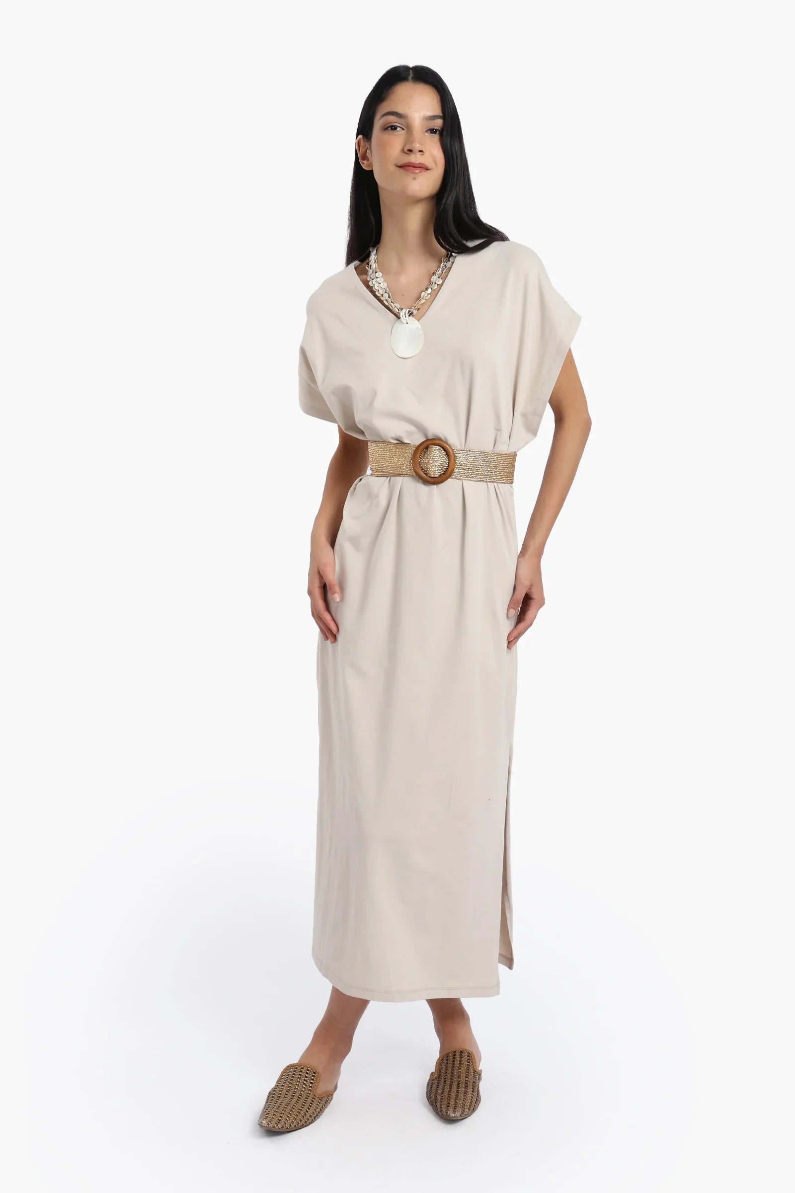 Lounge Dress with Side Slits