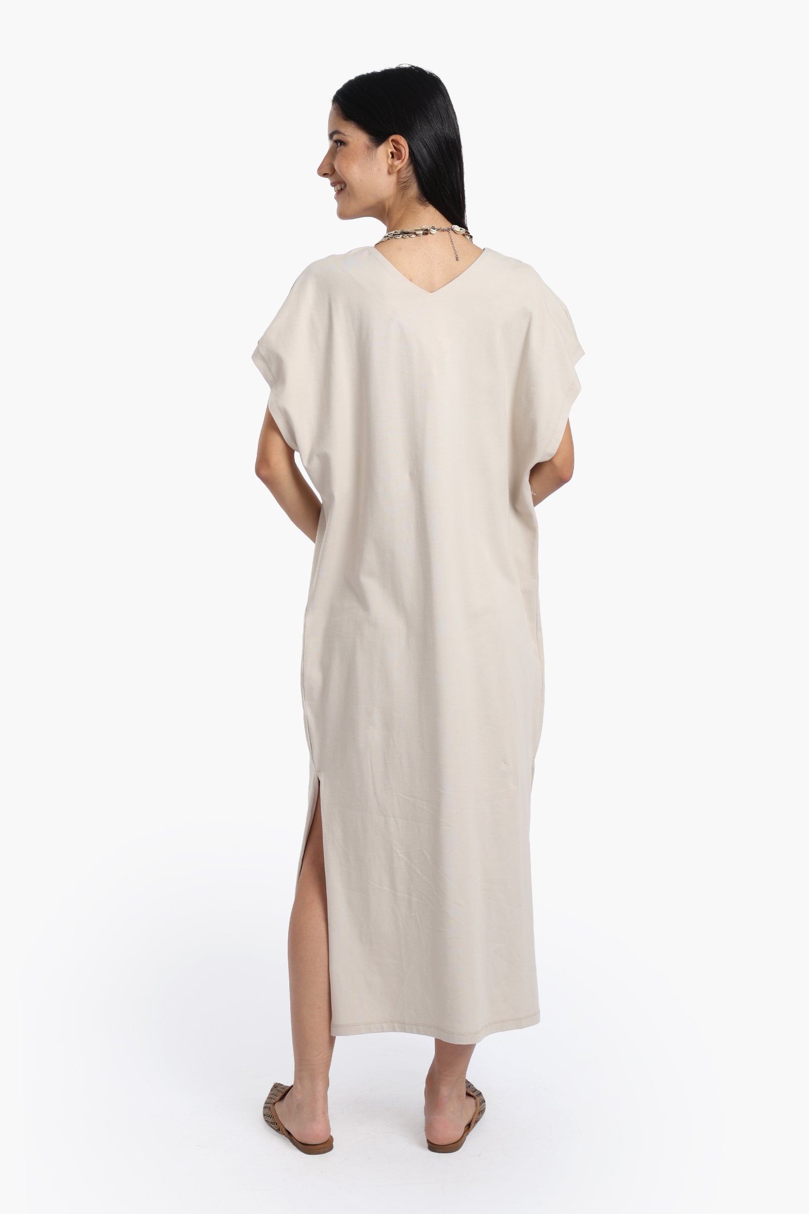 Lounge Dress with Side Slits