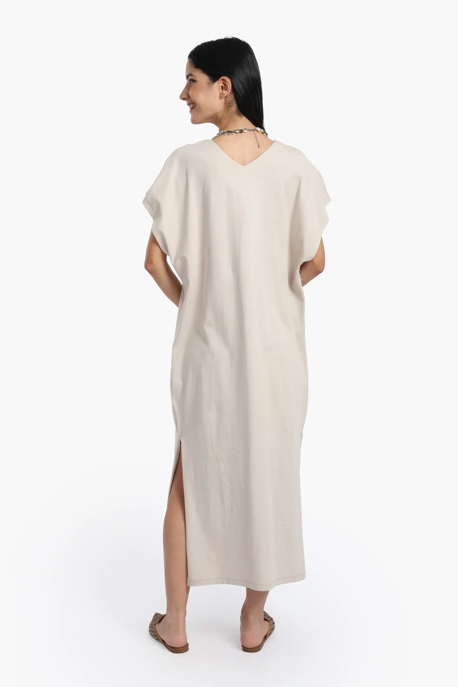 Lounge Dress with Side Slits