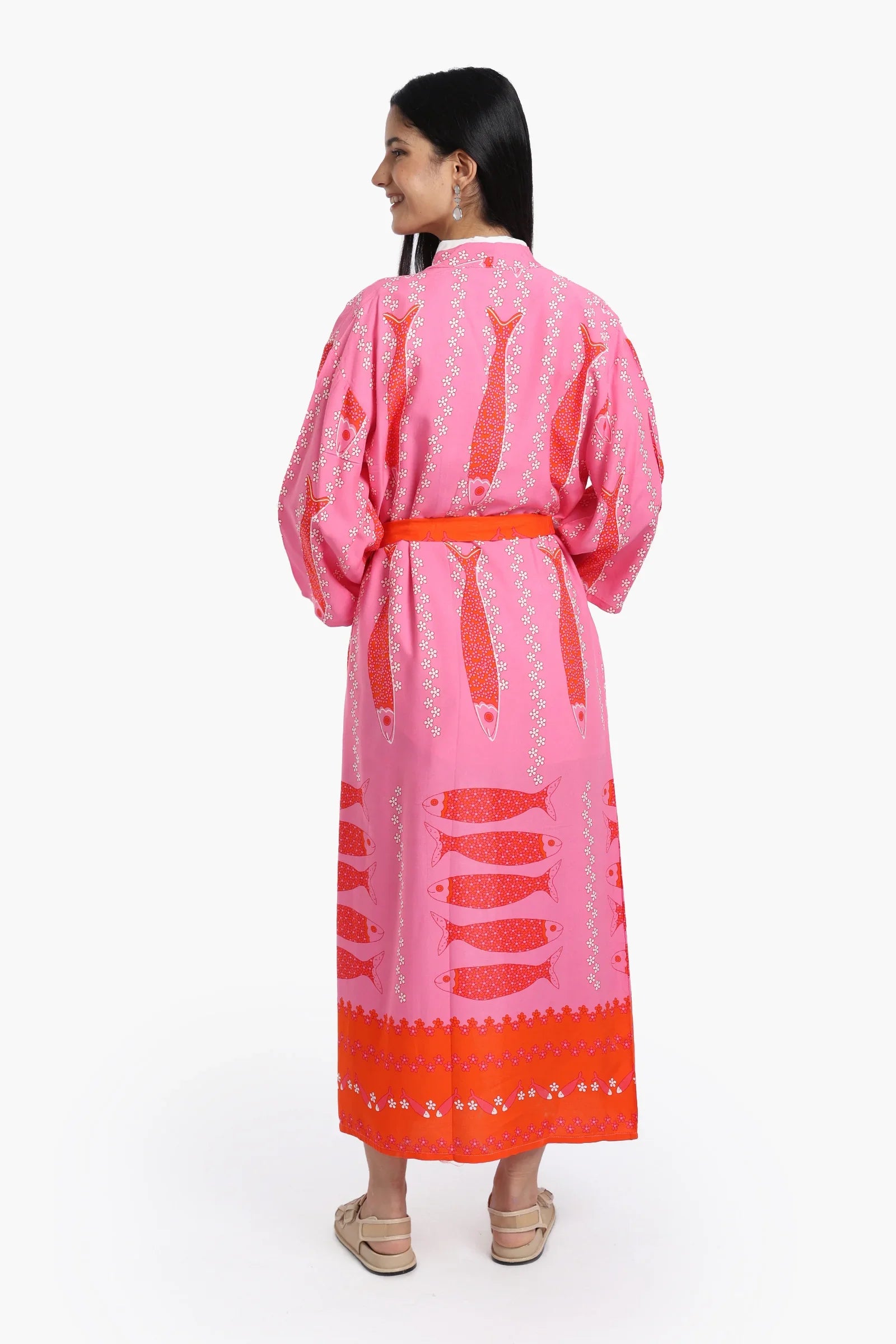 كيمونو بنقشة السمك