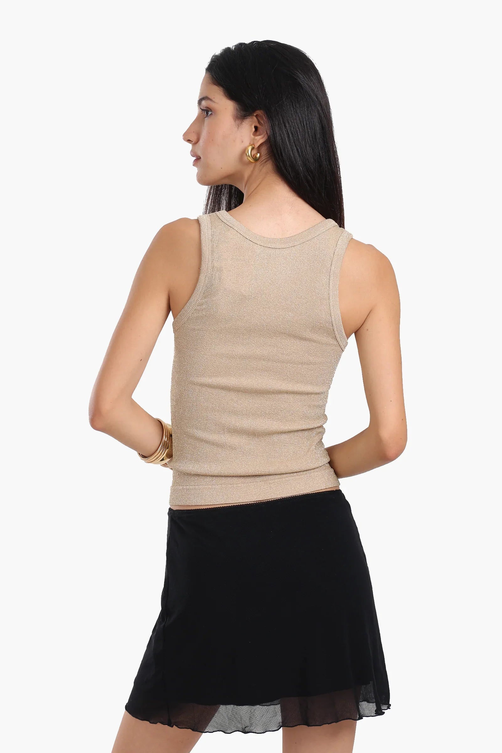 Sleeveless Round Neck Top