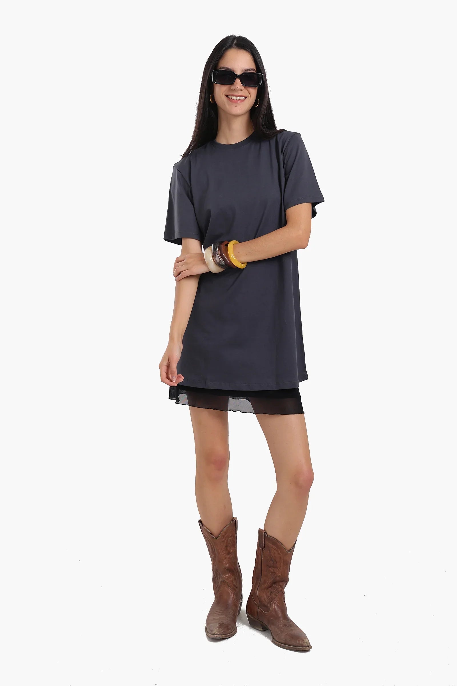 Short Sleeves Cotton Dress