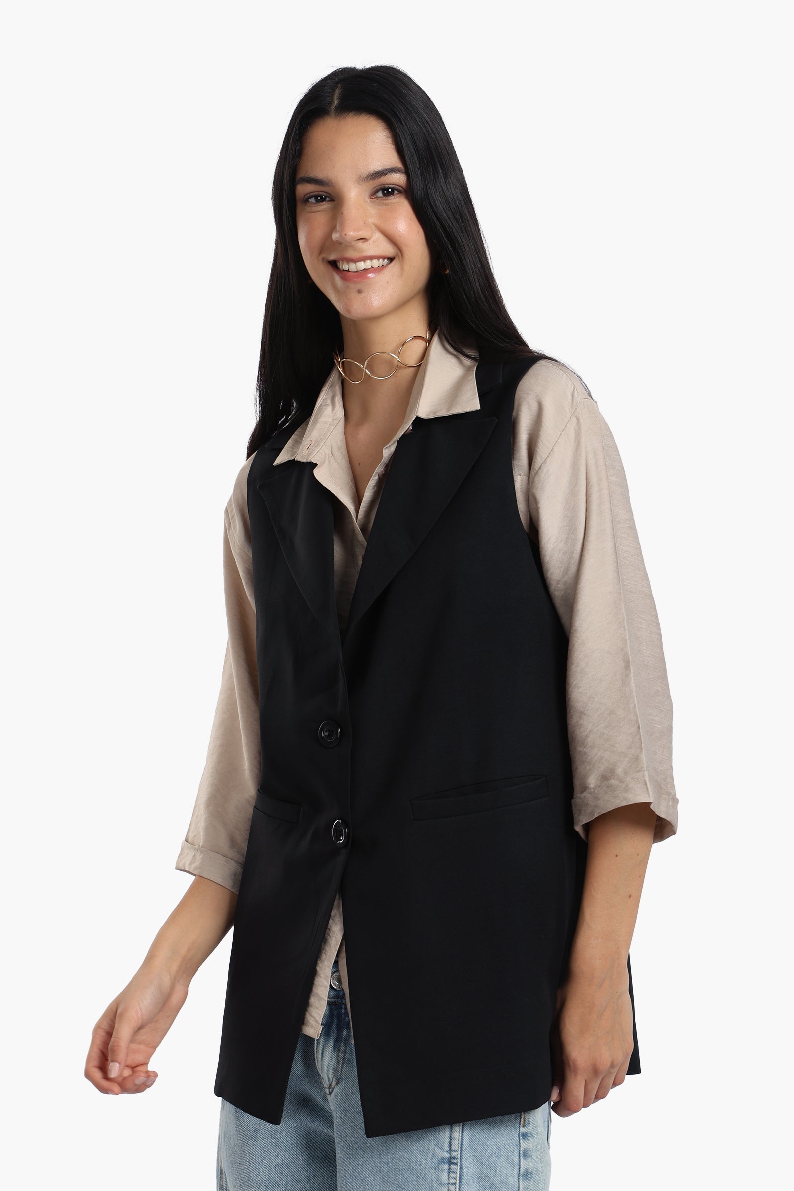 Notch Collar Vest