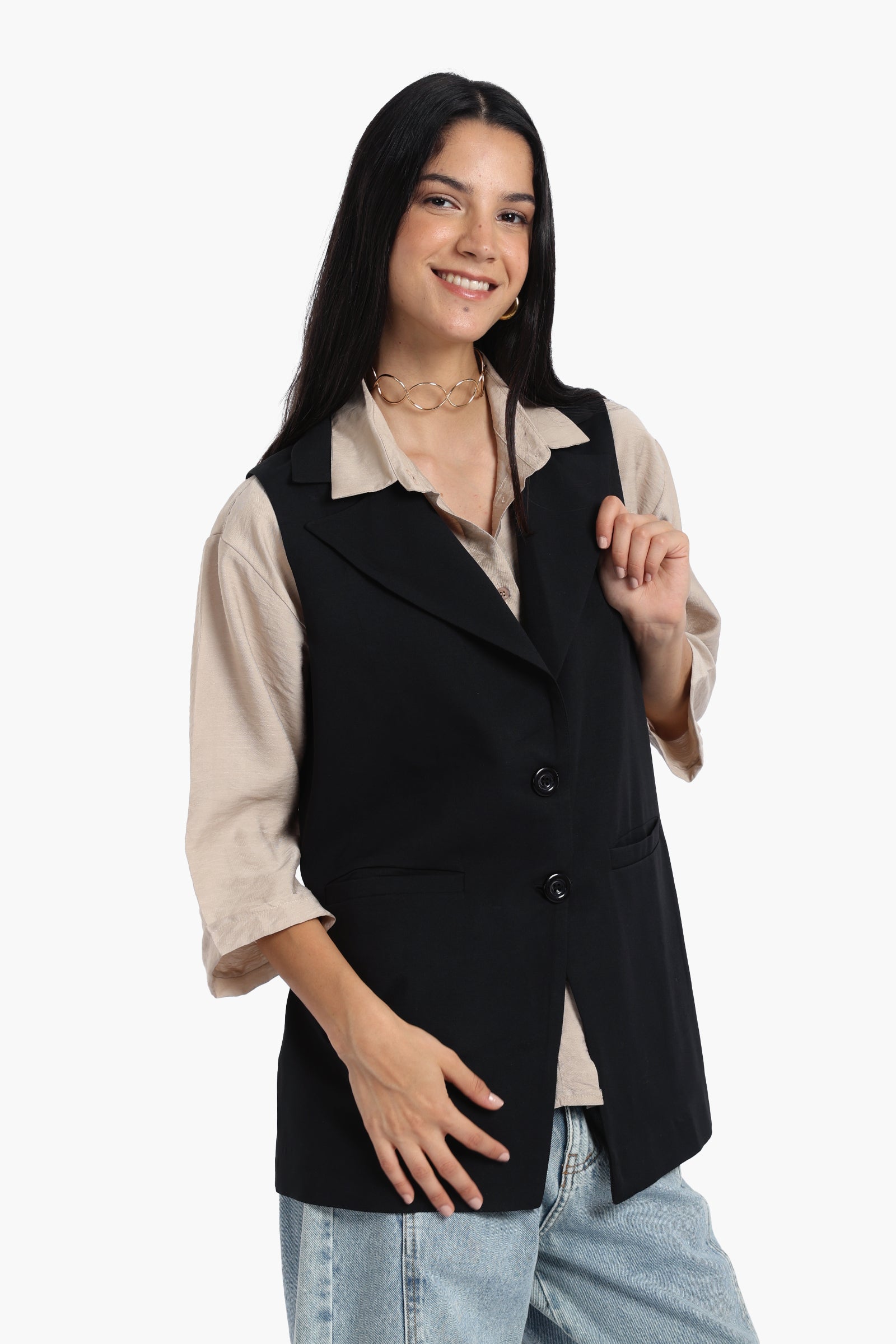 Notch Collar Vest