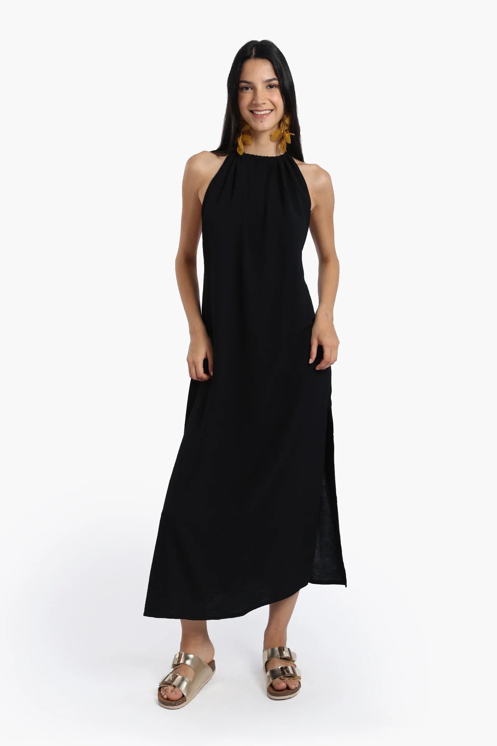 Backless Black Dress