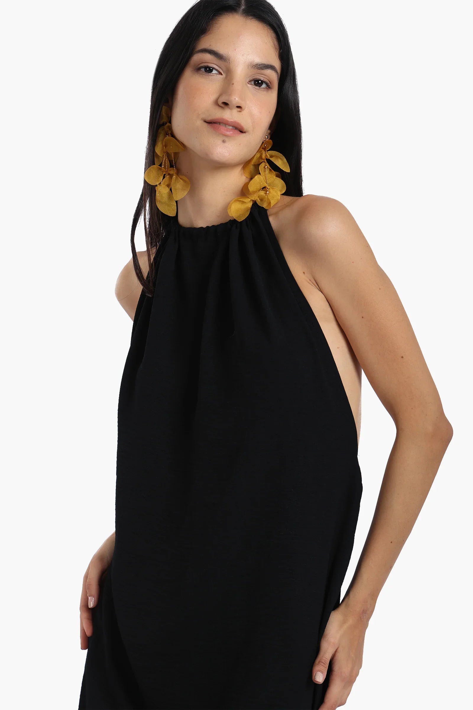 Backless Black Dress