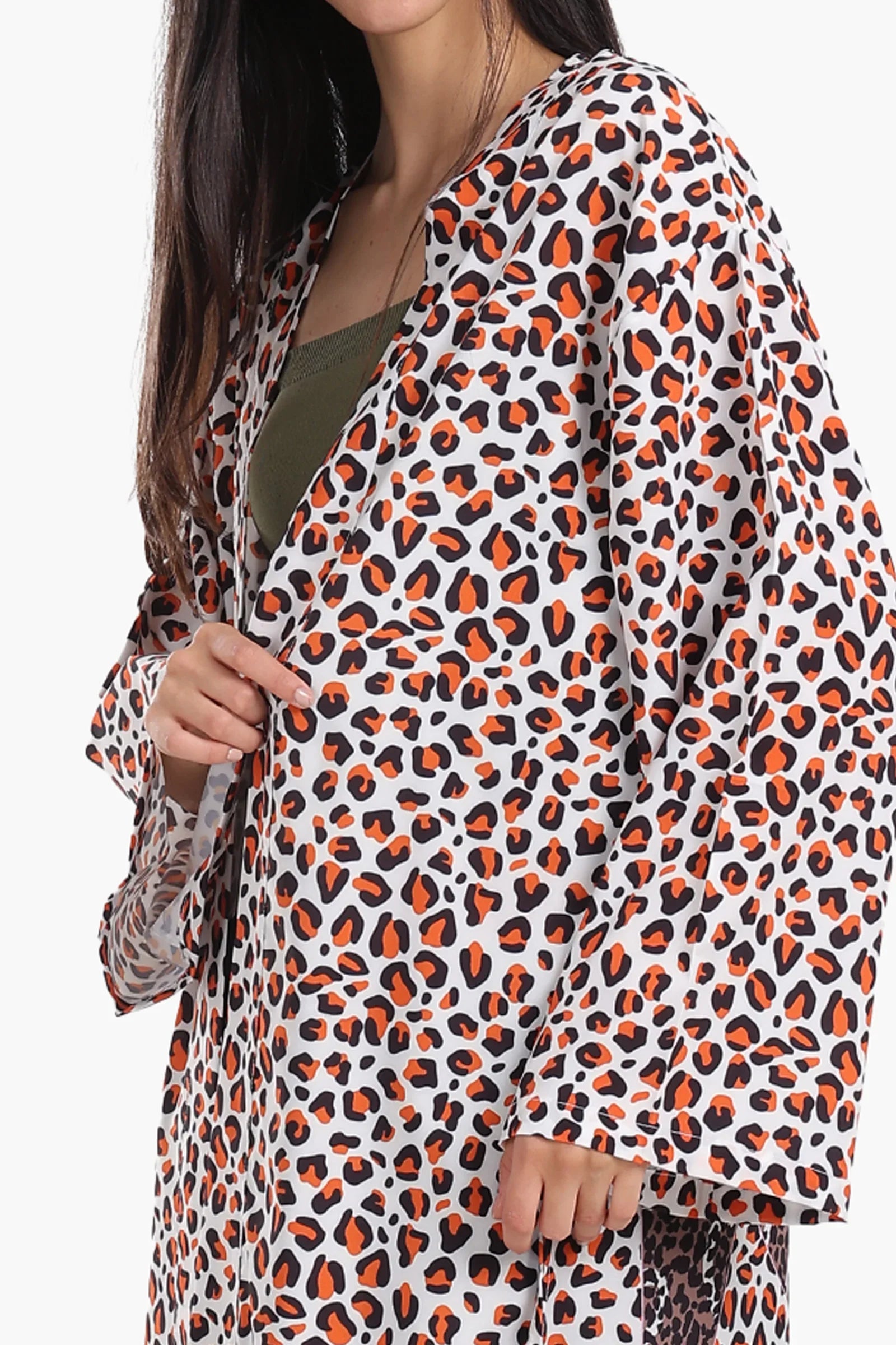 كيمونو منقوش ملون