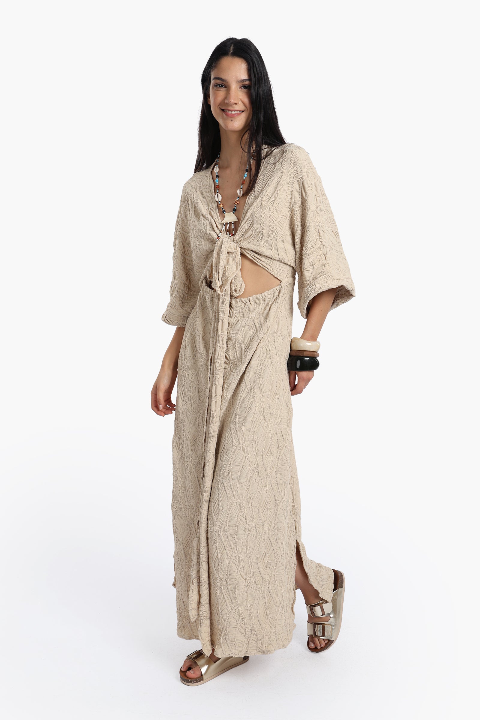 Front Cut-Out Beach Dress