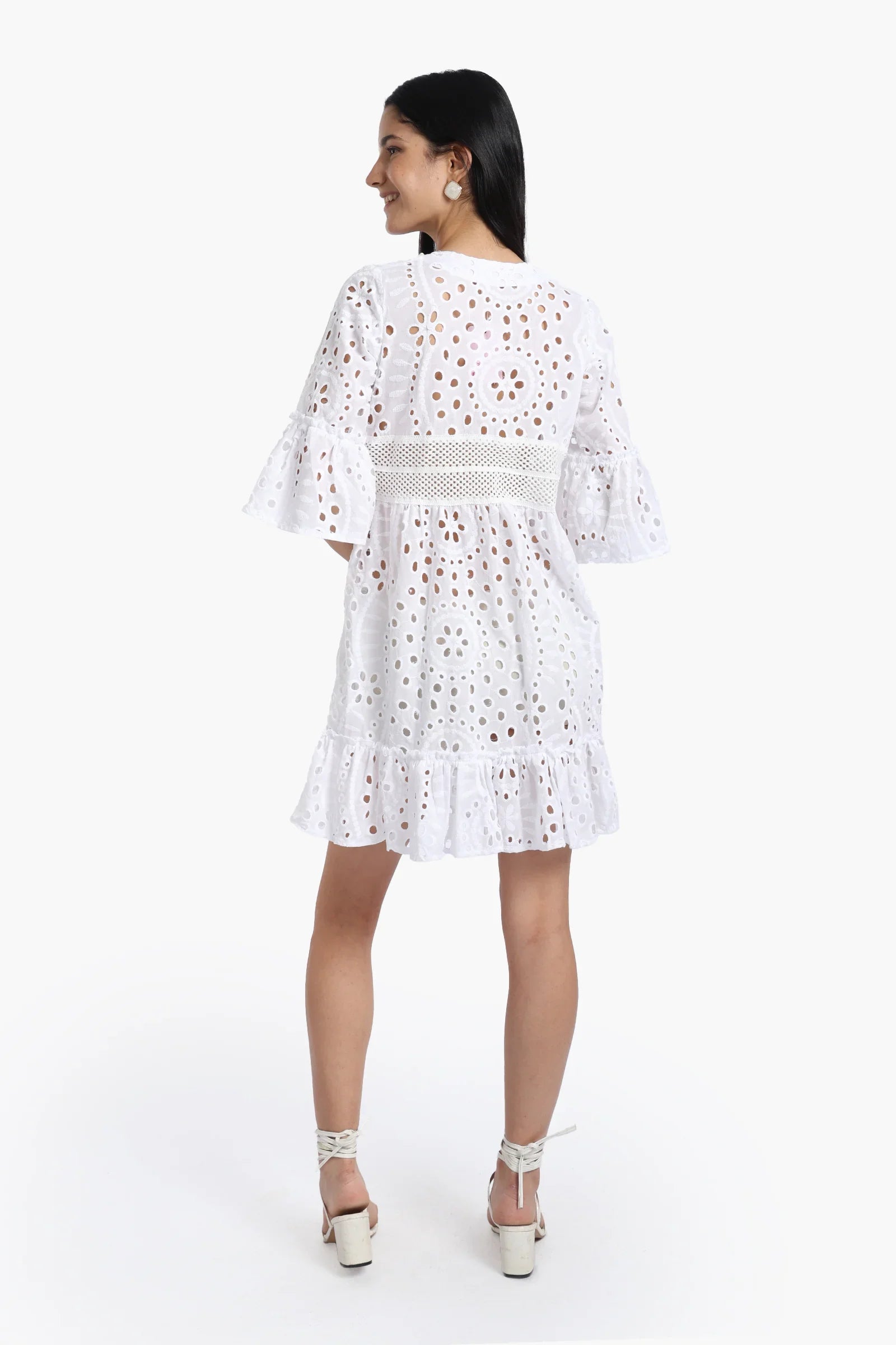 White Flowy Dress