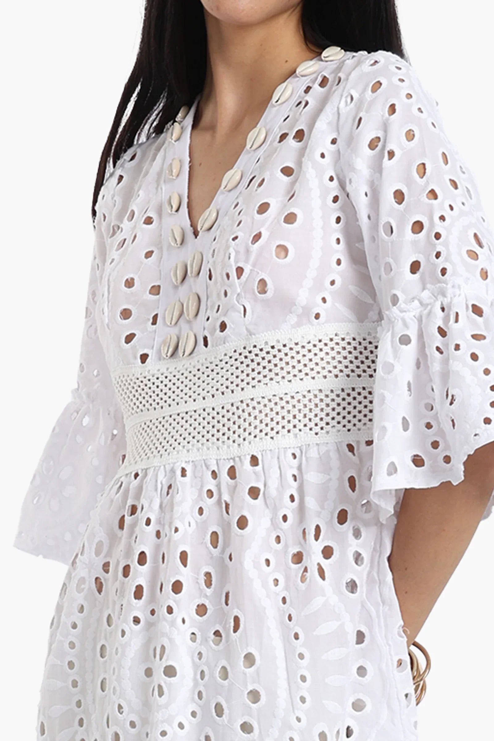 White Flowy Dress