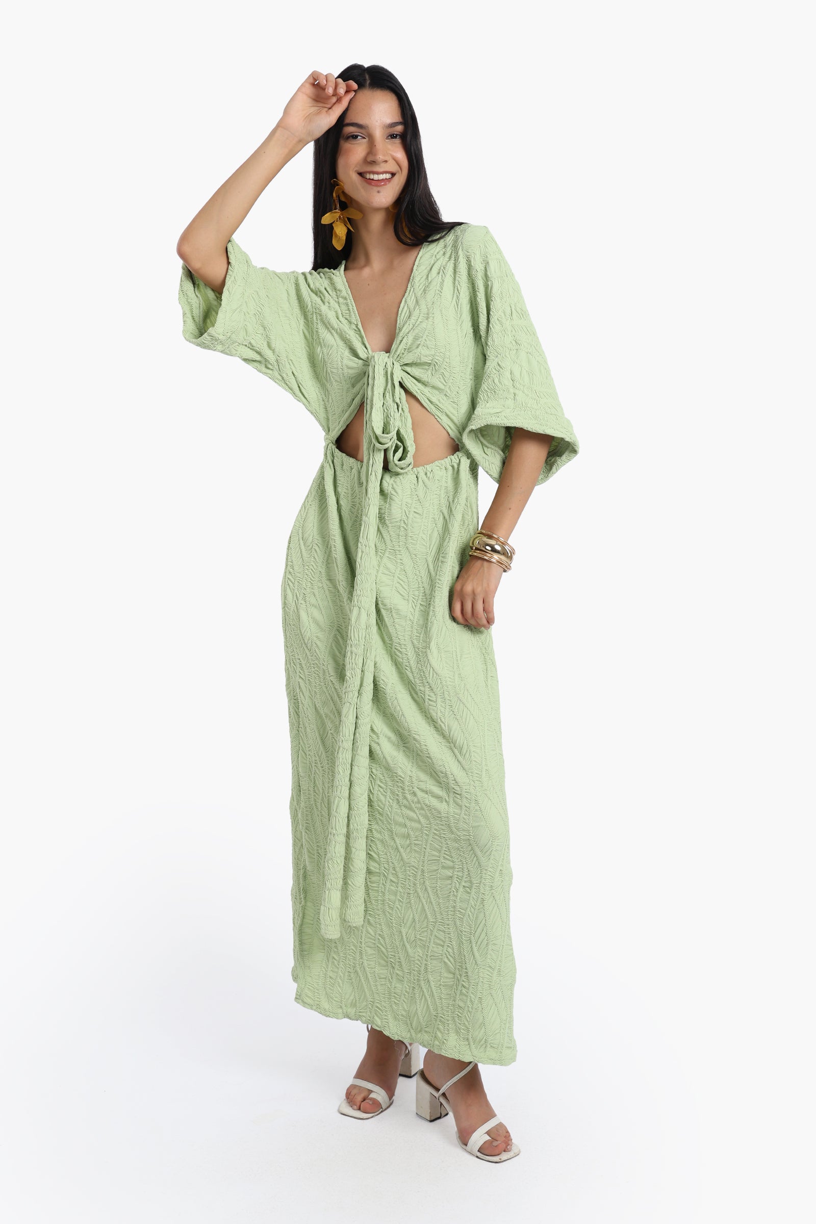 Front Cut-Out Beach Dress